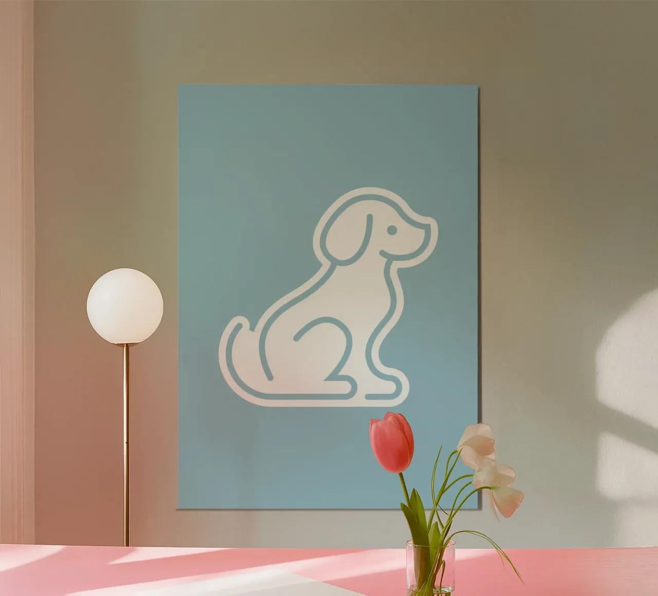 Dog Blue #2 Poster von kathrinmay