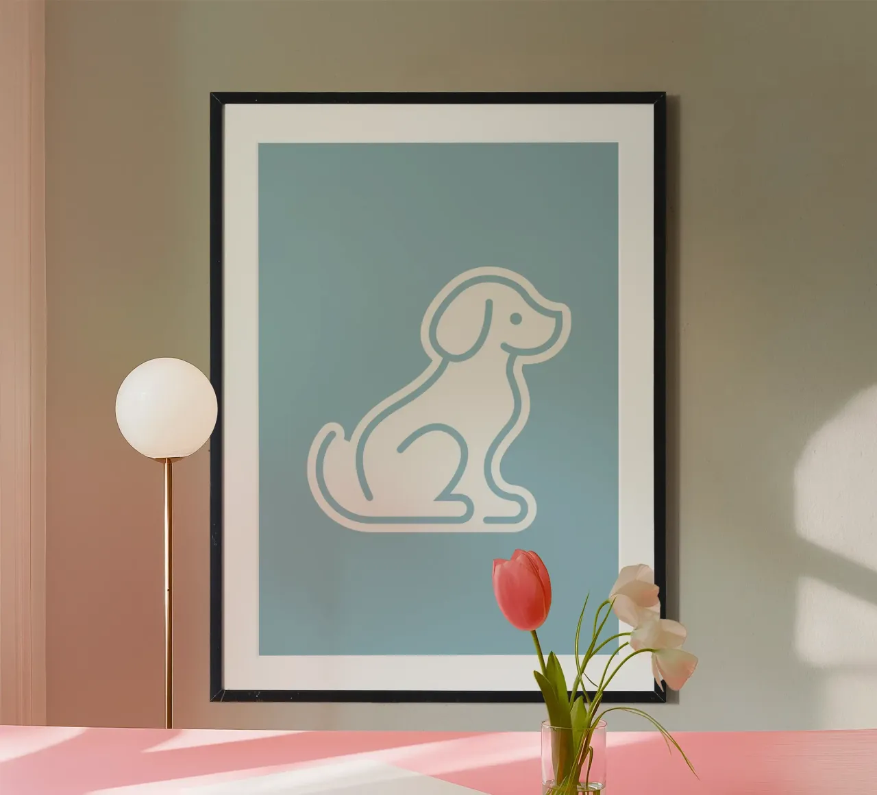 Dog Blue #2 Poster von kathrinmay