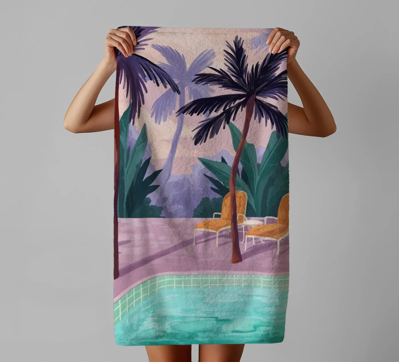Two Sunbeds towel by Goed Blauw