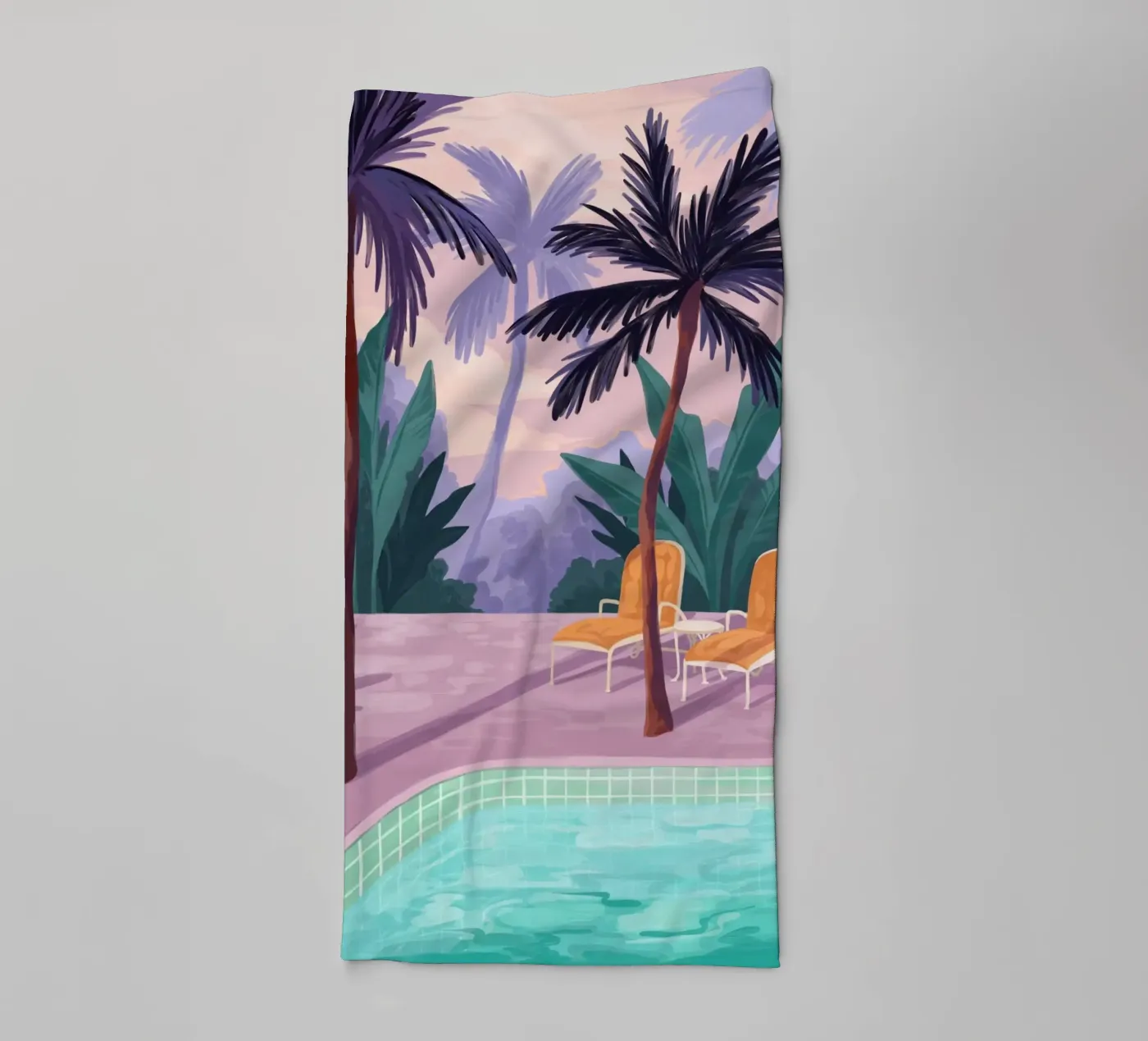 Two Sunbeds towel by Goed Blauw