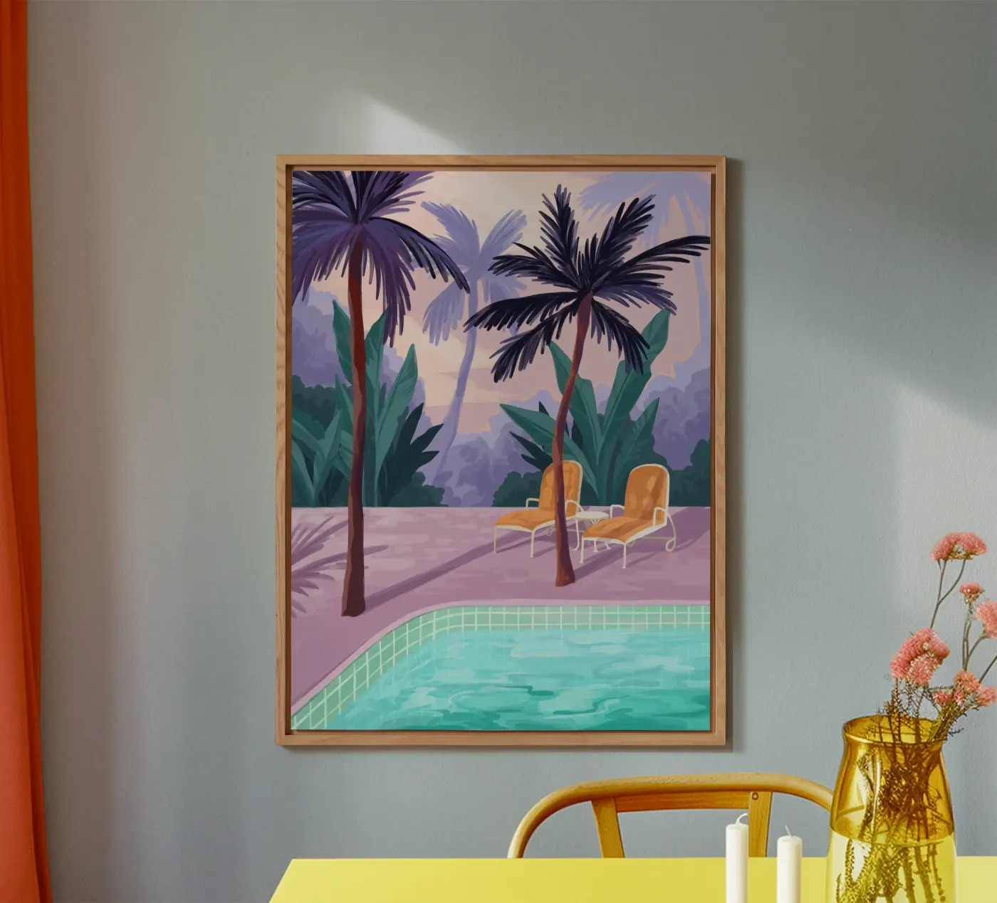 Two Sunbeds pannello forex da Goed Blauw