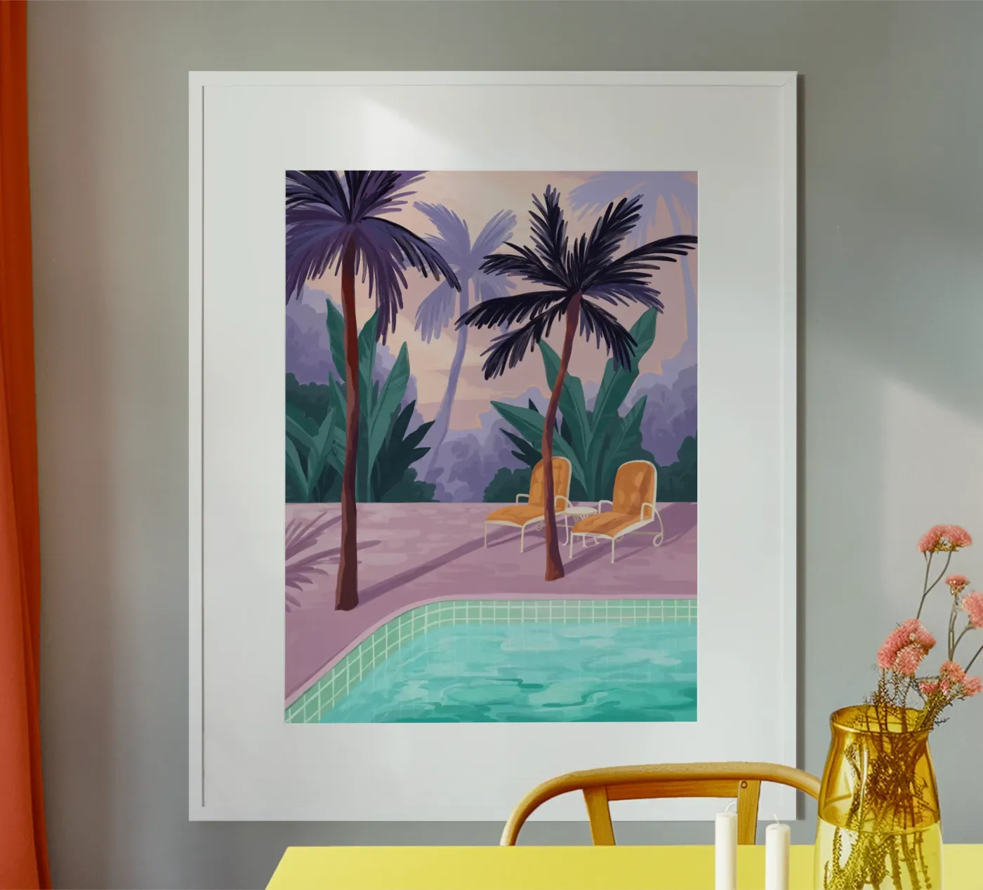 Two Sunbeds Poster von Goed Blauw