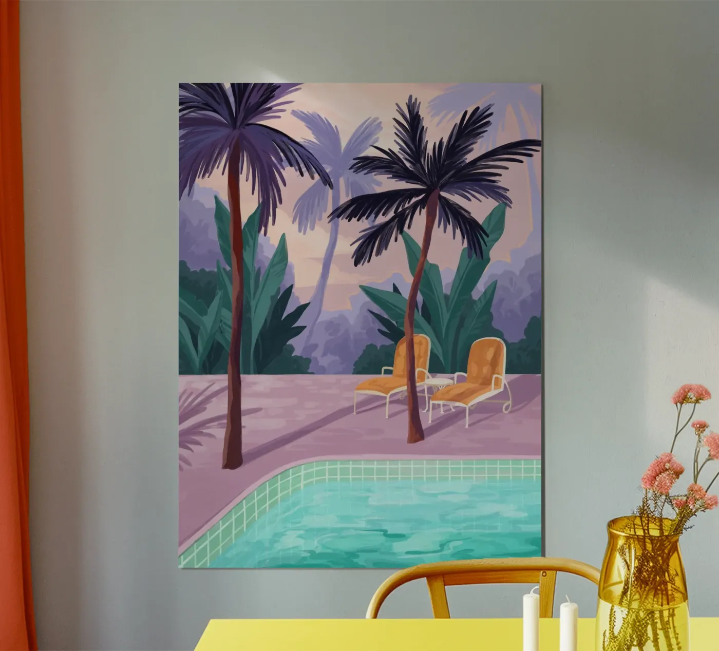 Two Sunbeds Poster von Goed Blauw
