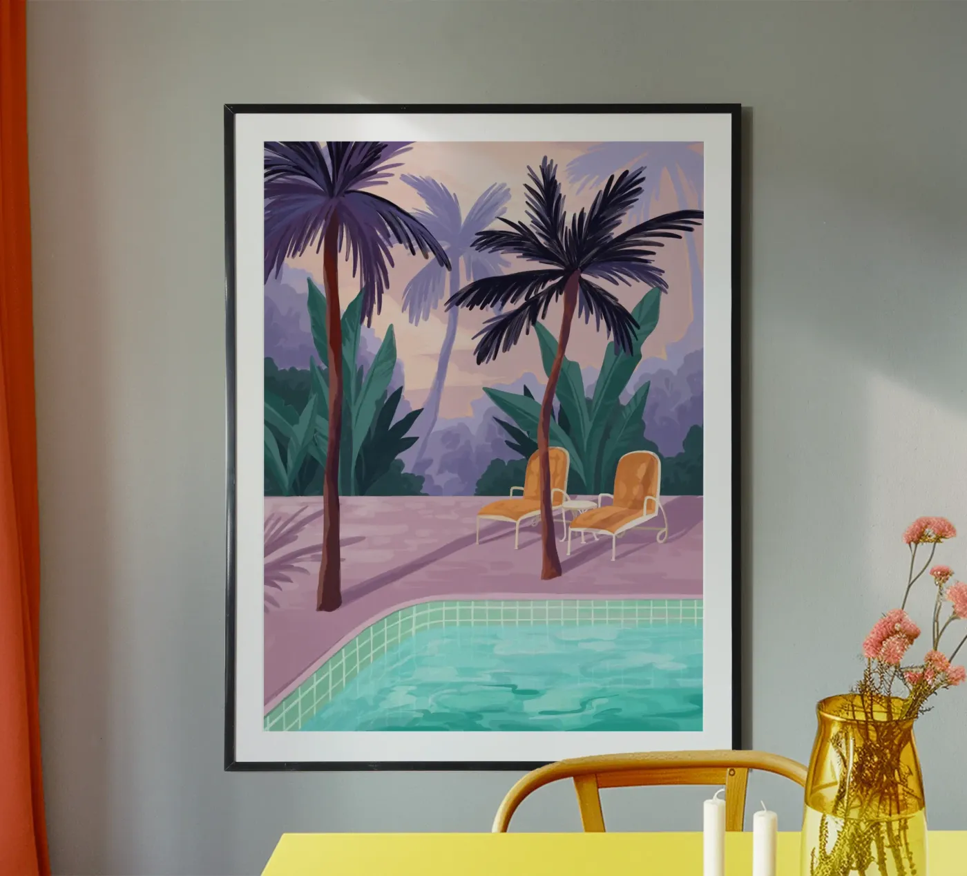 Two Sunbeds Poster von Goed Blauw