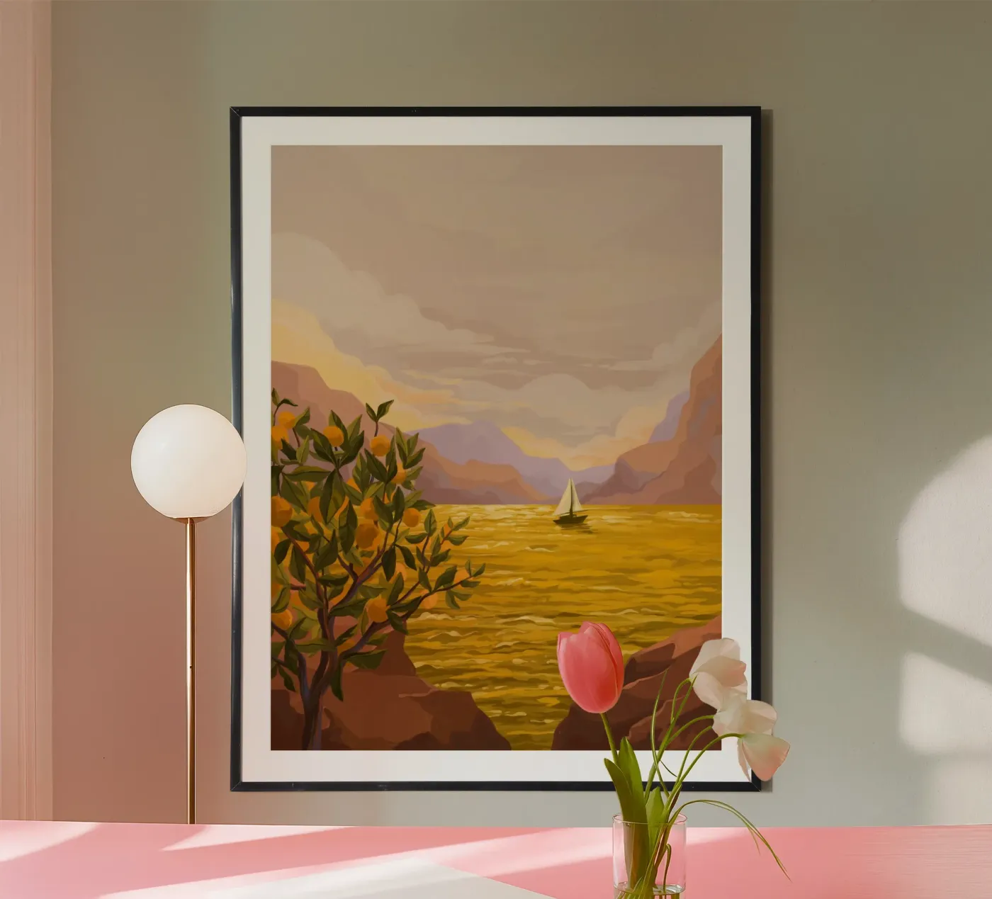 Golden Sunset poster da Goed Blauw