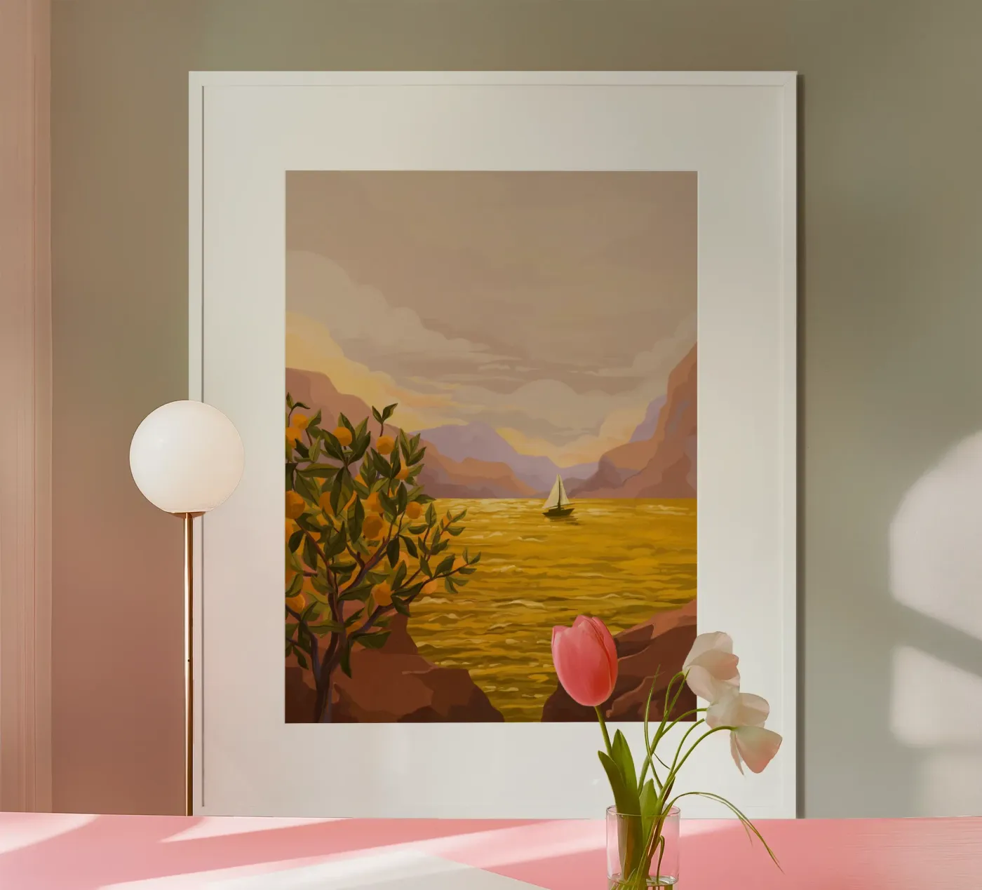 Golden Sunset poster da Goed Blauw