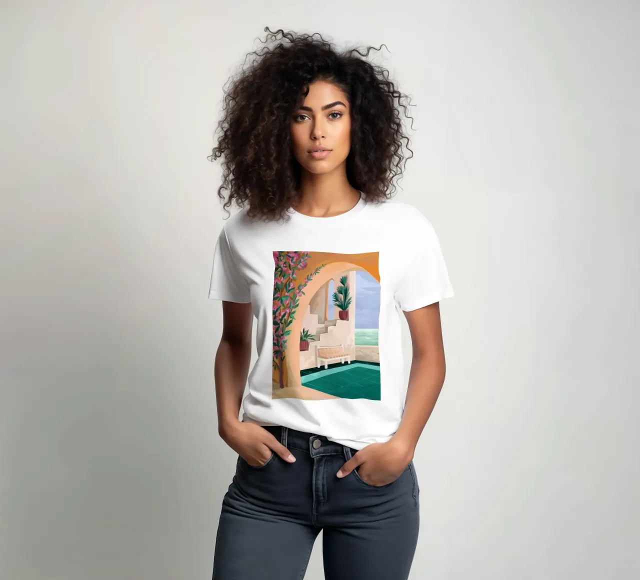 A bench with a view t-shirt da Goed Blauw