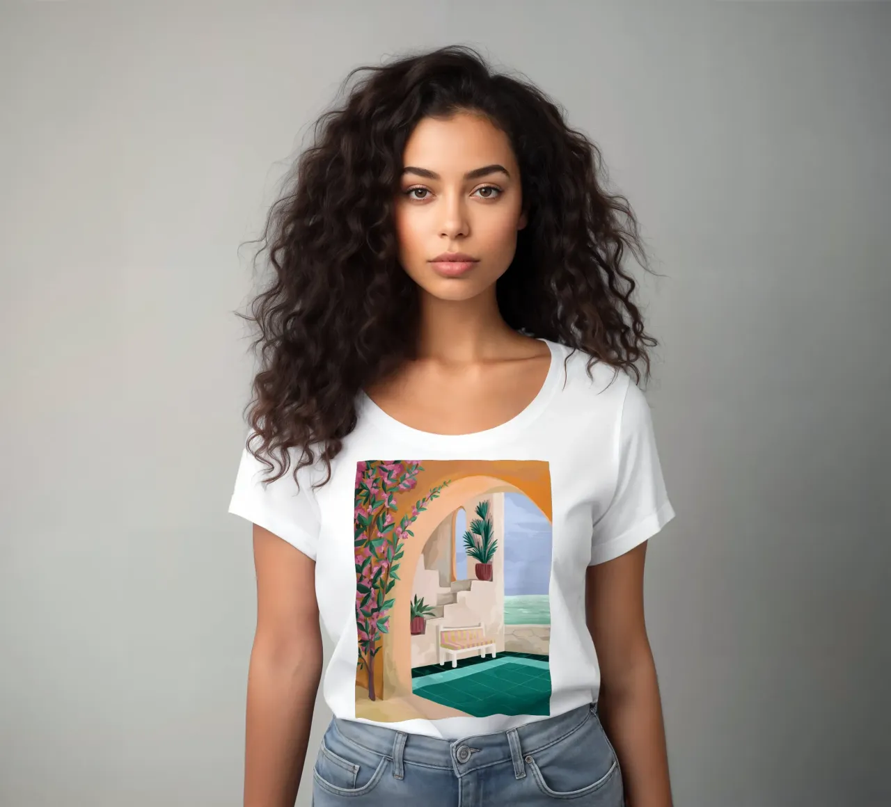 A bench with a view t-shirt da donna da Goed Blauw