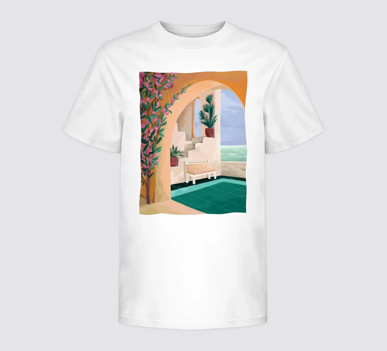 A bench with a view t-shirt bambini da Goed Blauw