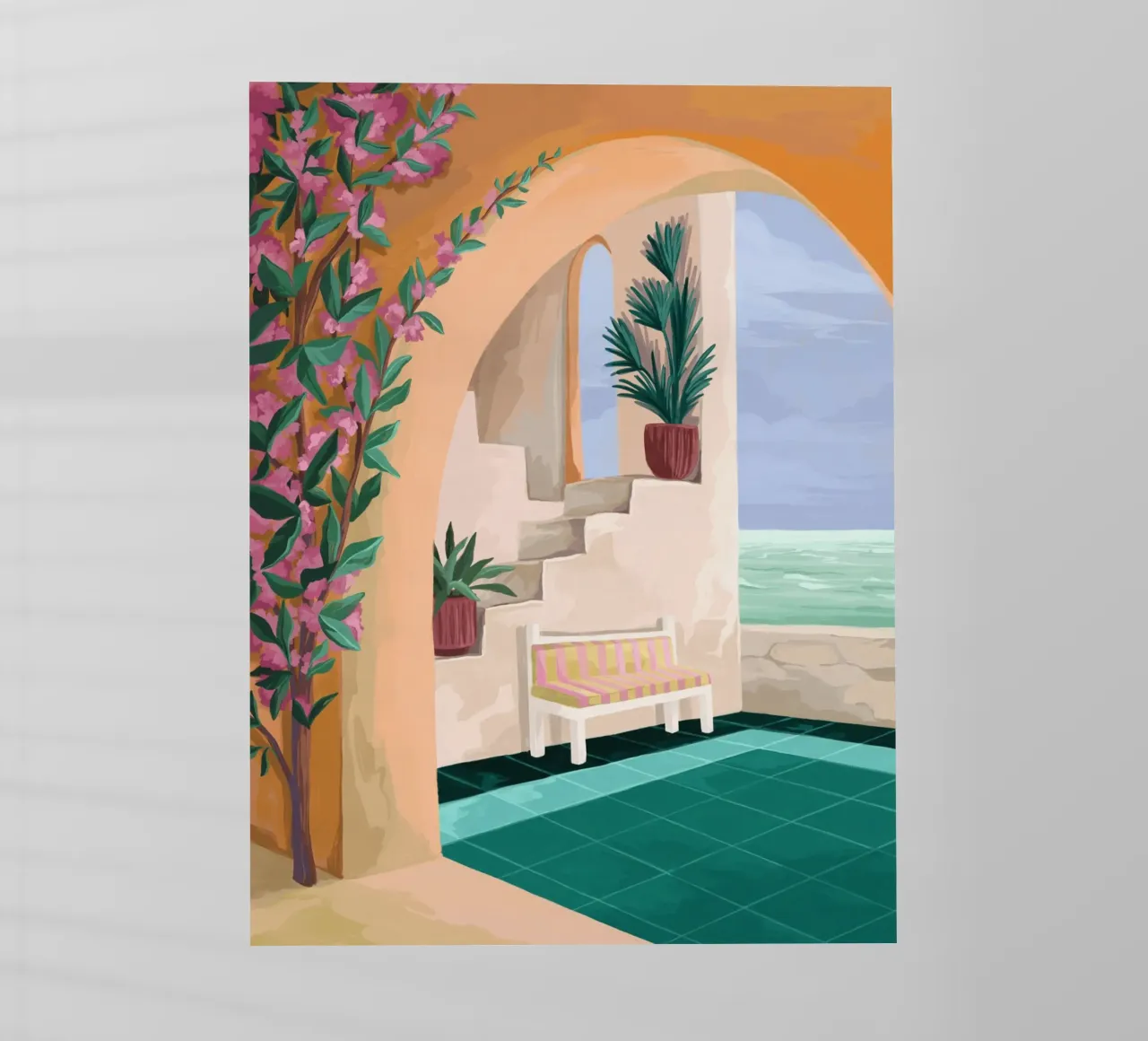 A bench with a view pellicola backlit da Goed Blauw