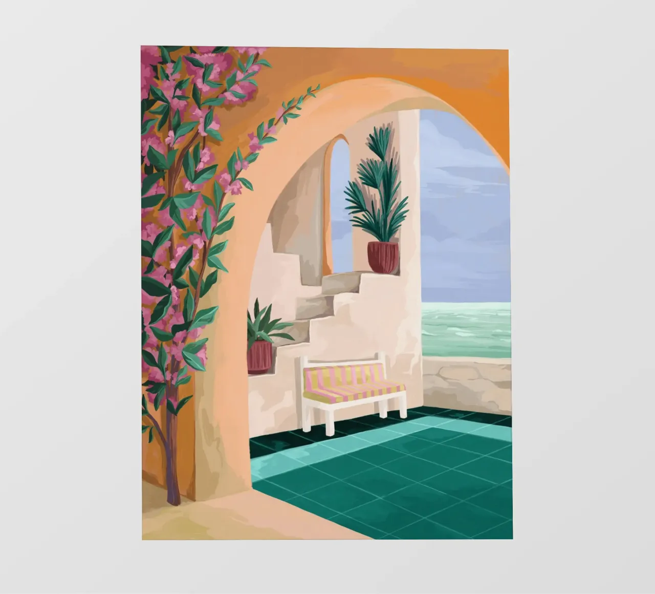 A bench with a view pellicola backlit da Goed Blauw