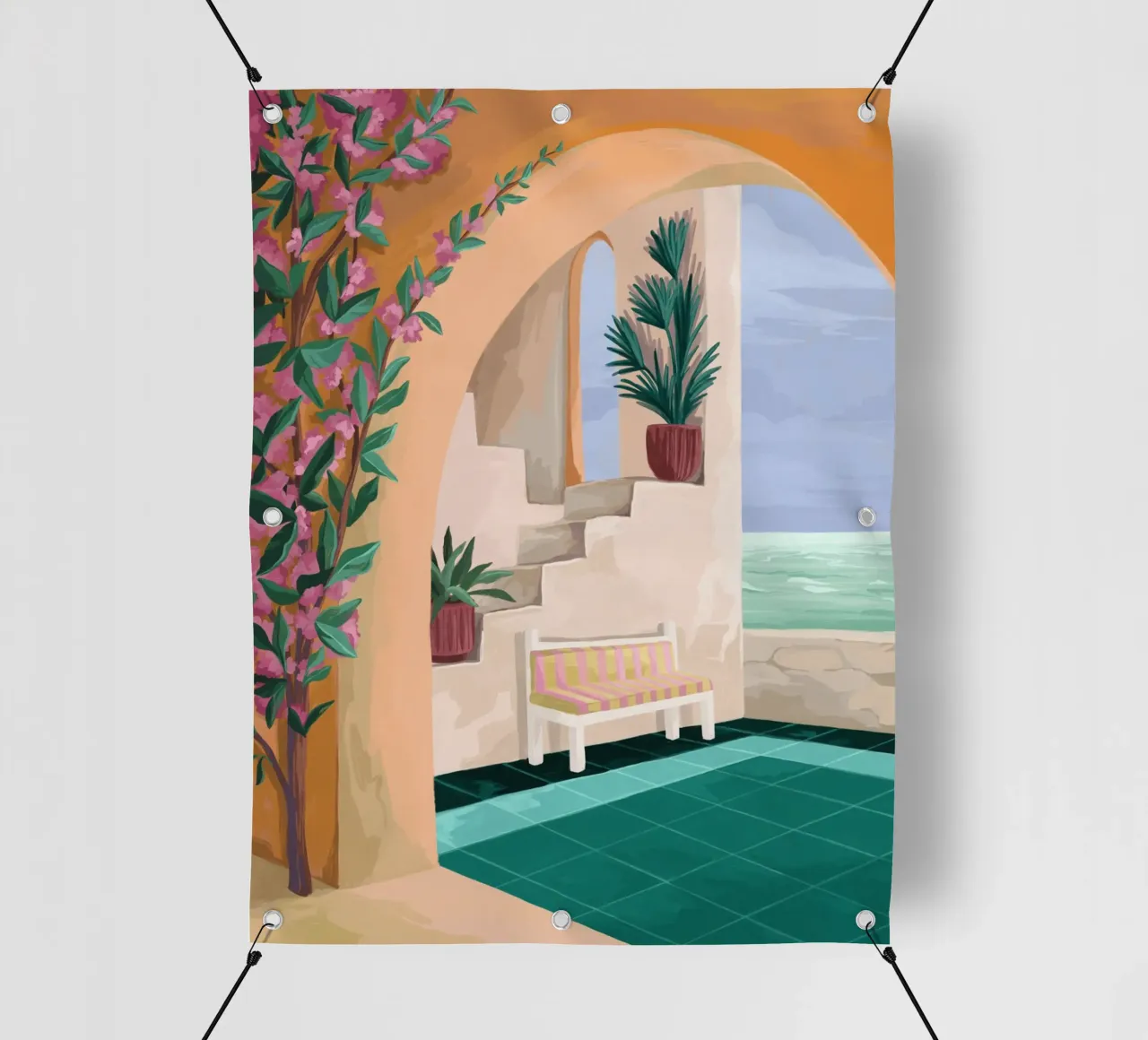 A bench with a view telo in pvc da Goed Blauw