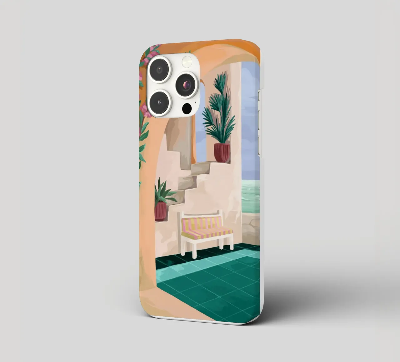 A bench with a view cover iphone da Goed Blauw