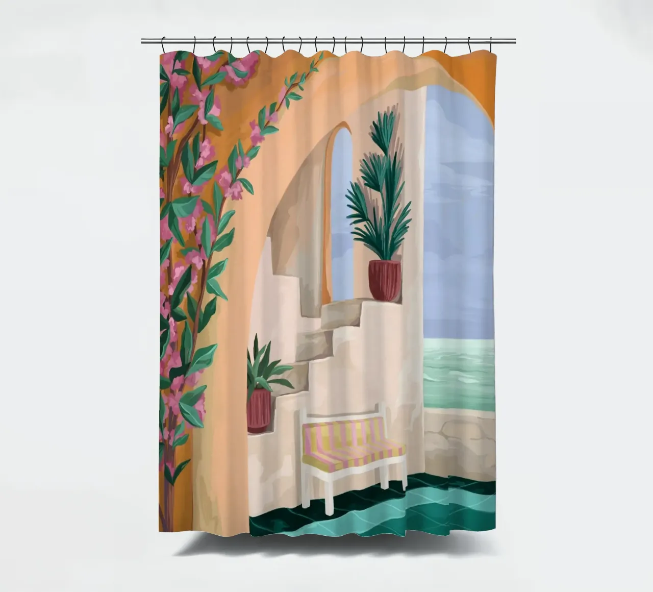 A bench with a view tenda da doccia da Goed Blauw