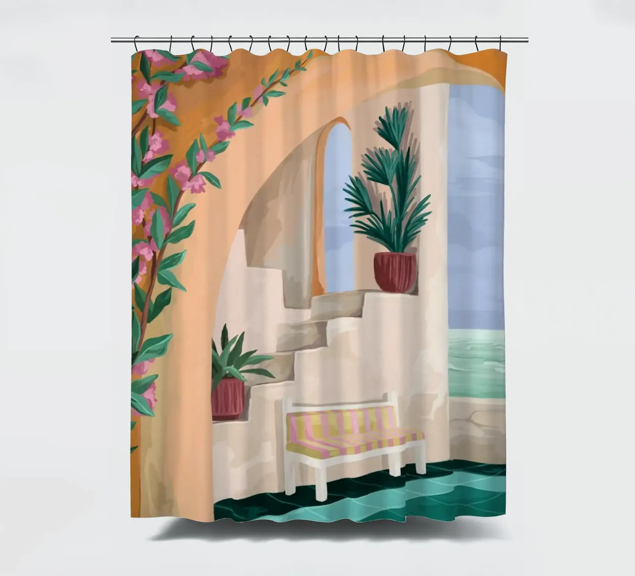 A bench with a view tenda da doccia da Goed Blauw