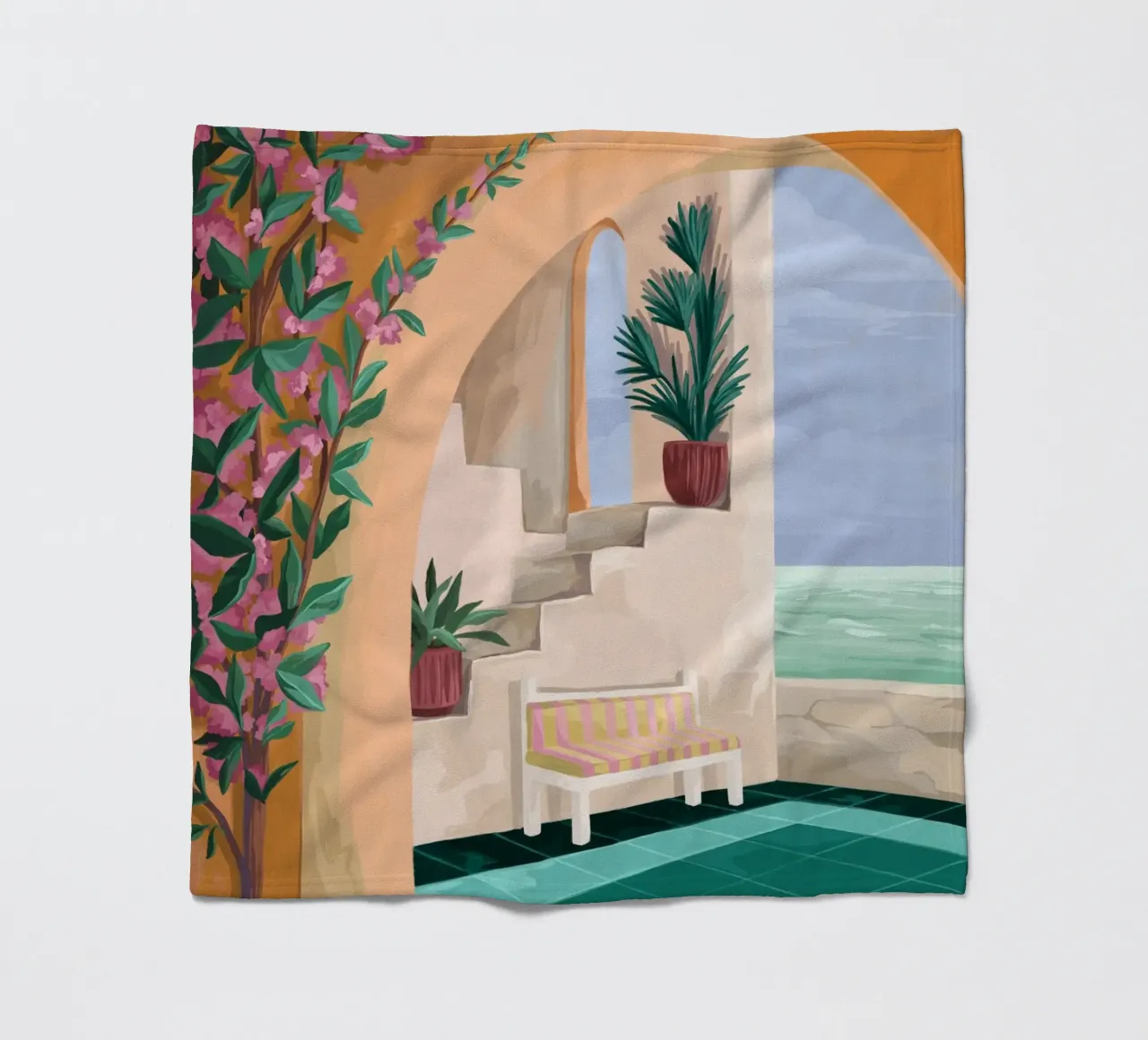 A bench with a view coperta in pile da Goed Blauw