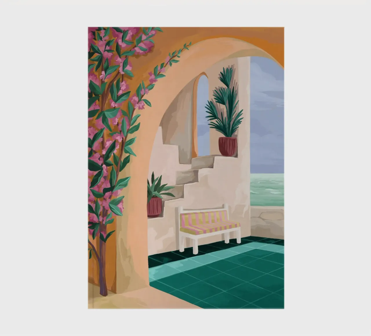 A bench with a view notebook by Goed Blauw