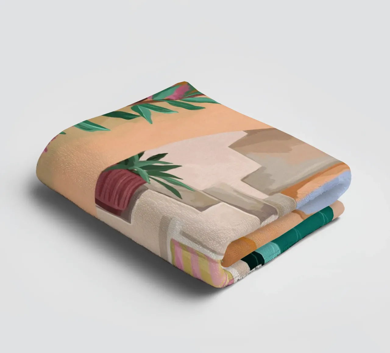 A bench with a view towel by Goed Blauw