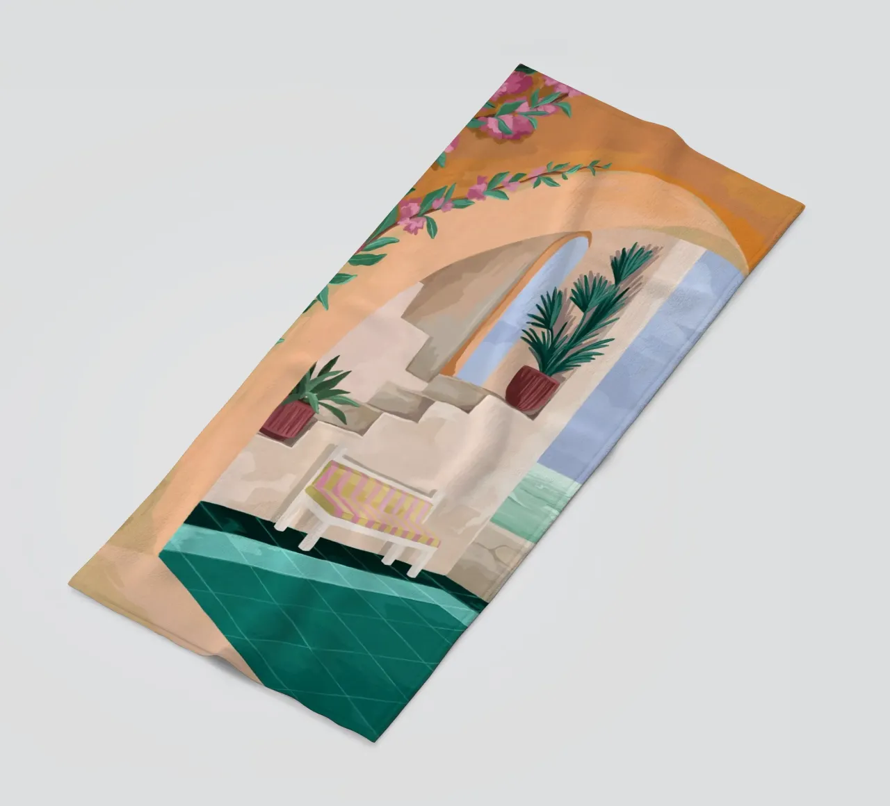 A bench with a view strandhanddoek van Goed Blauw