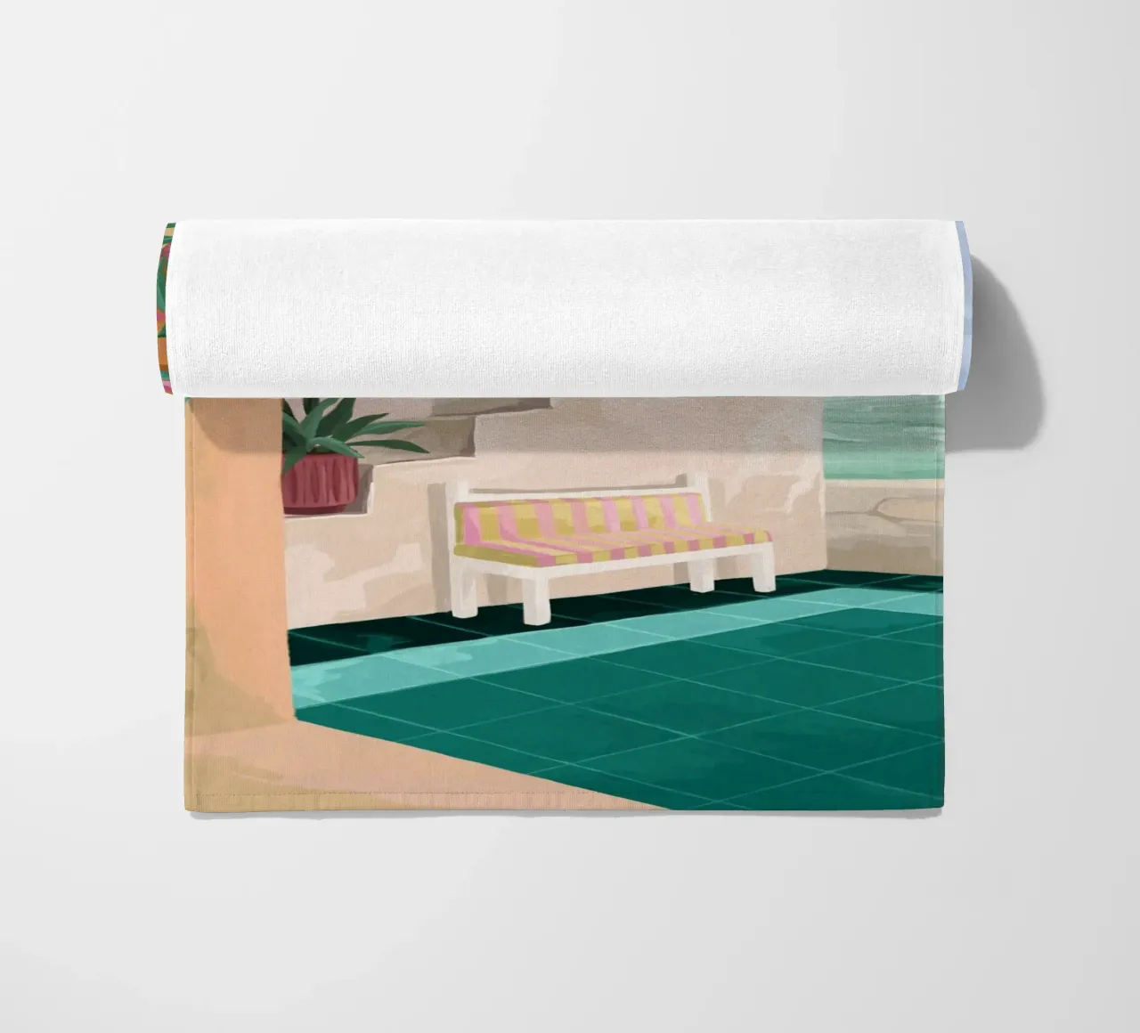 A bench with a view strandhanddoek van Goed Blauw