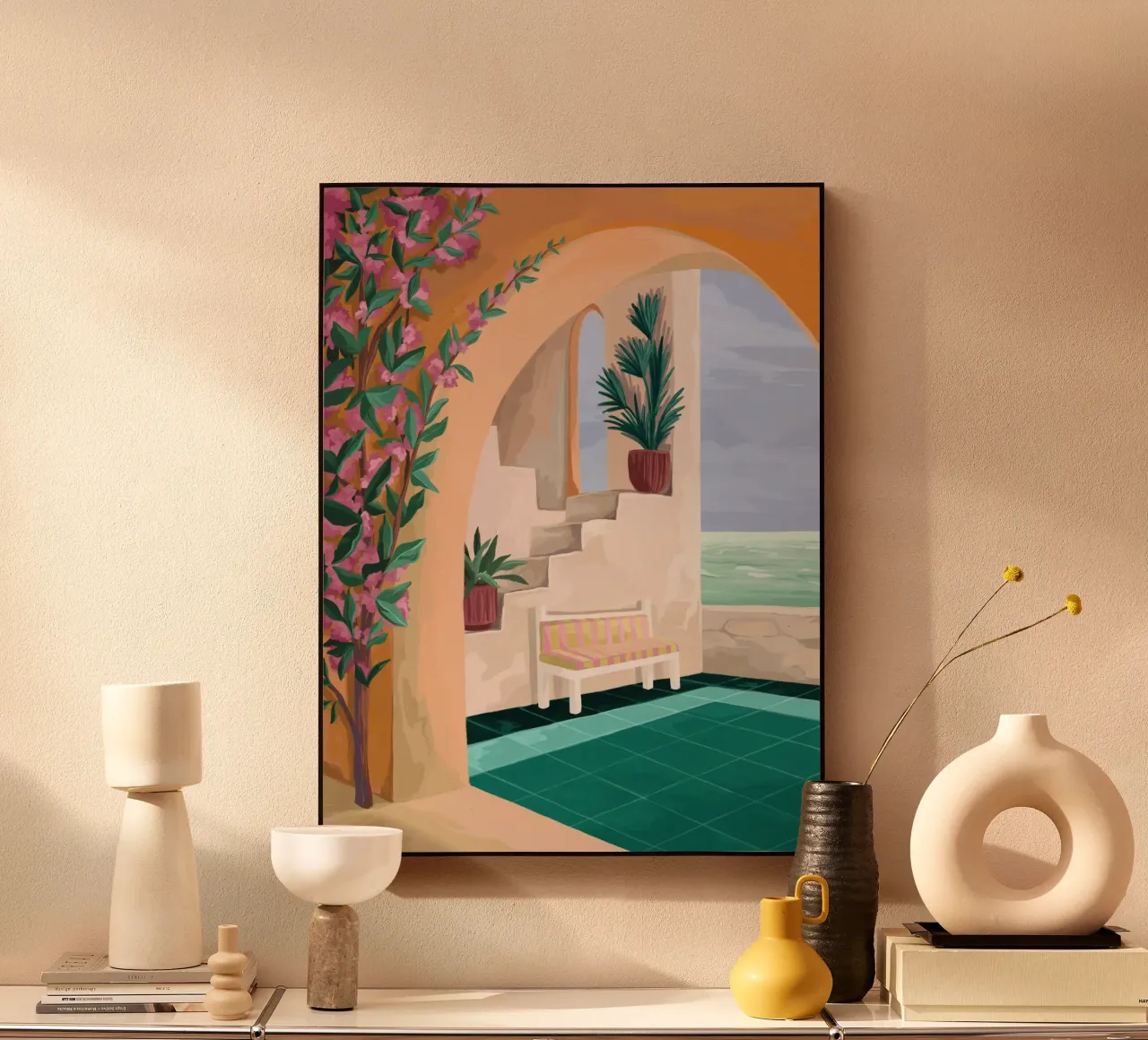 A bench with a view alluminio dibond da Goed Blauw