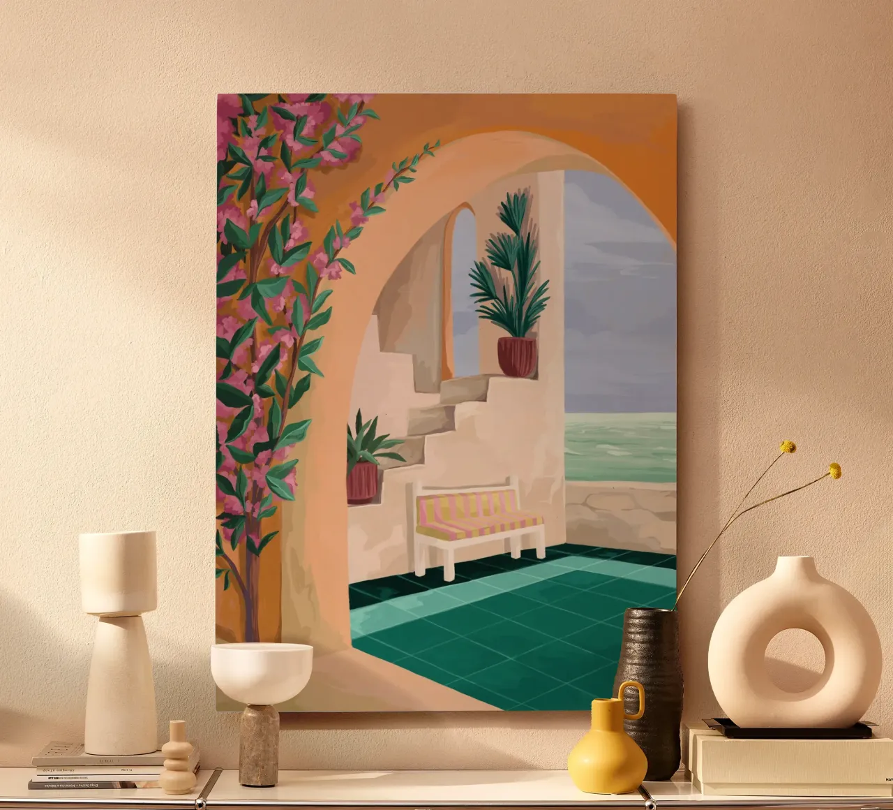 A bench with a view alluminio dibond da Goed Blauw