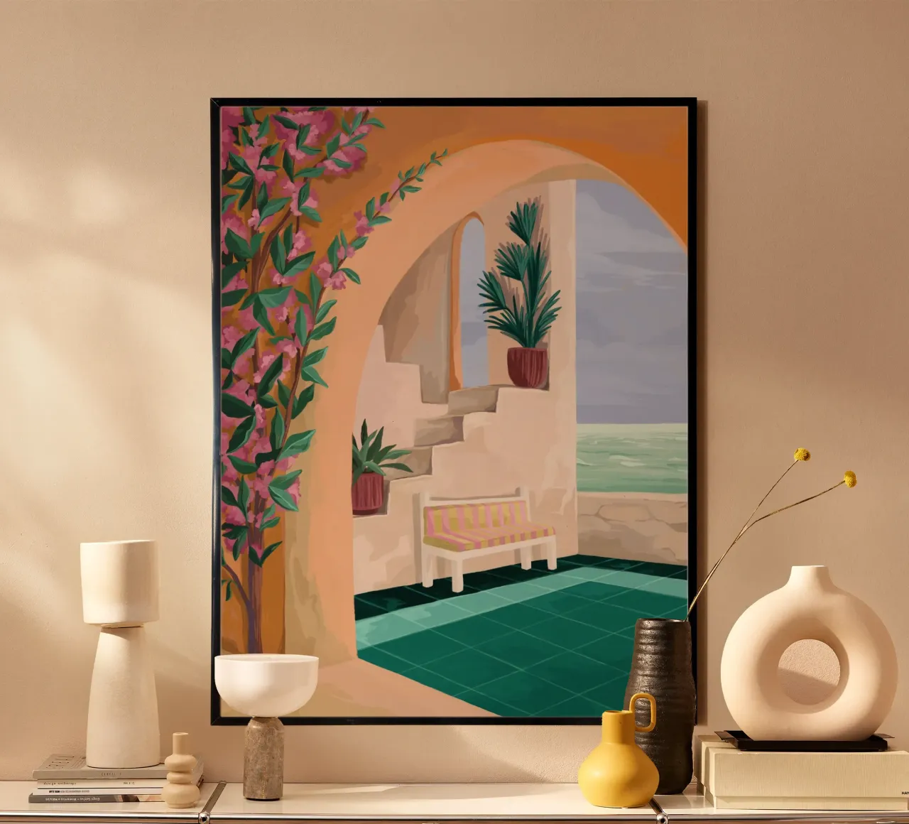 A bench with a view poster da Goed Blauw