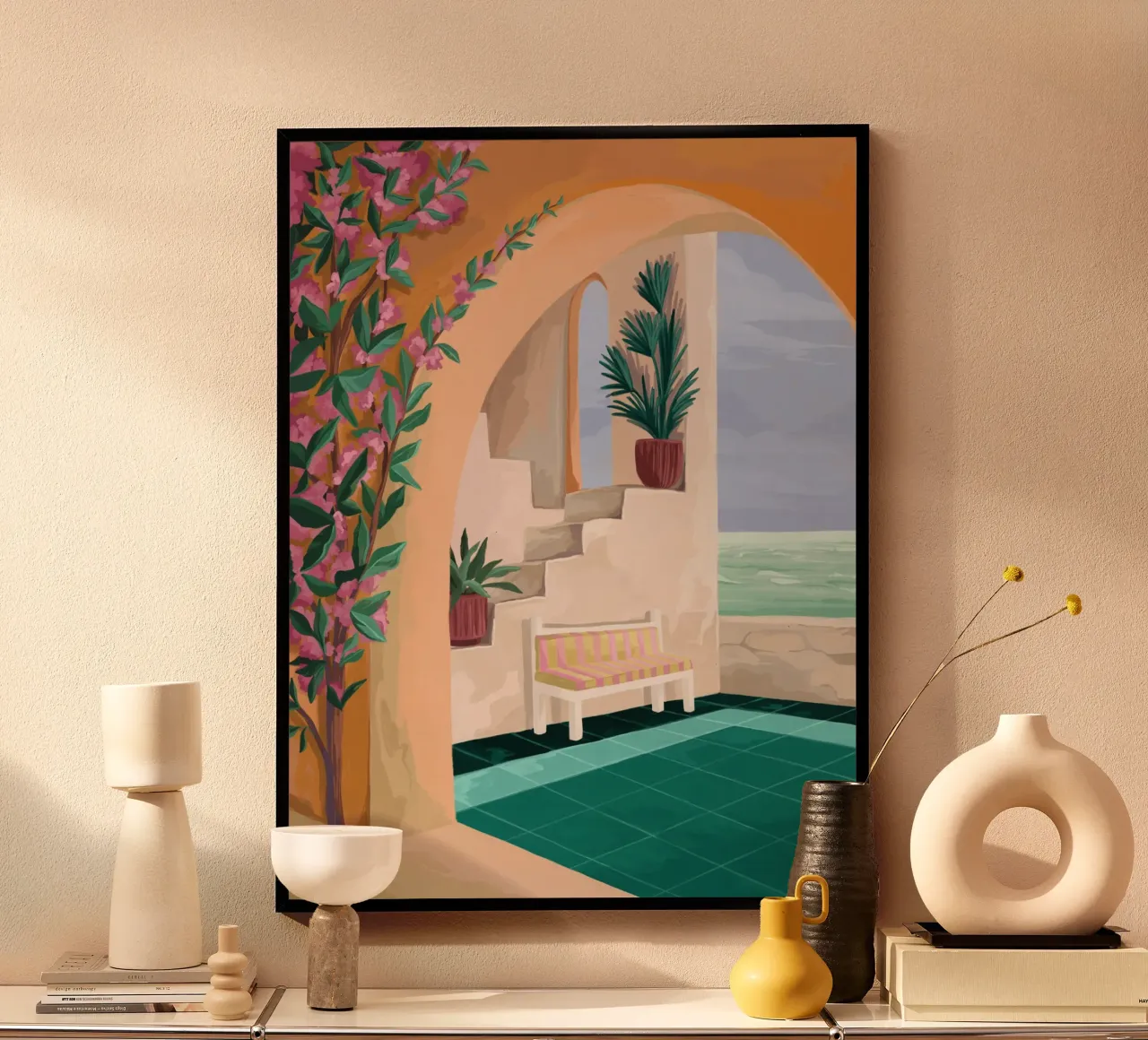 A bench with a view poster da Goed Blauw