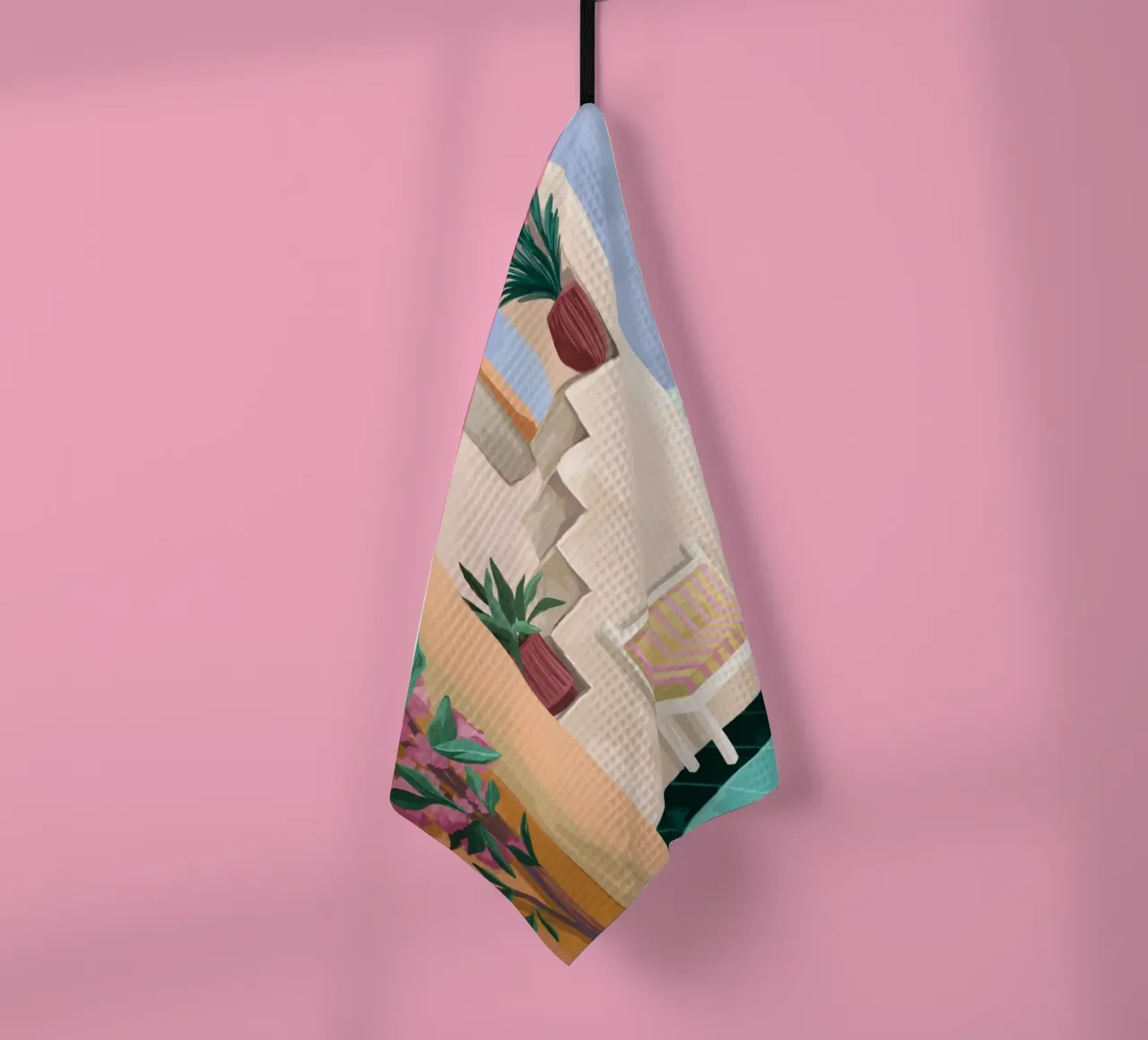 A bench with a view canovaccio da cucina da Goed Blauw