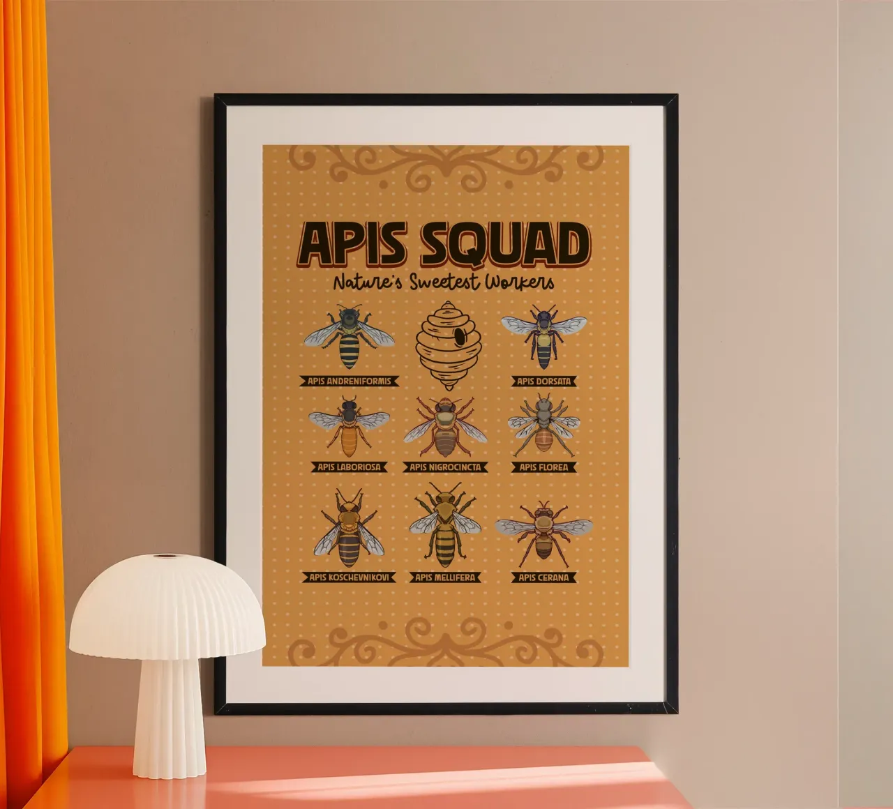Le specie di api del genere Apis in sintesi carta hahnemühle da pixelbull - medieval art and more
