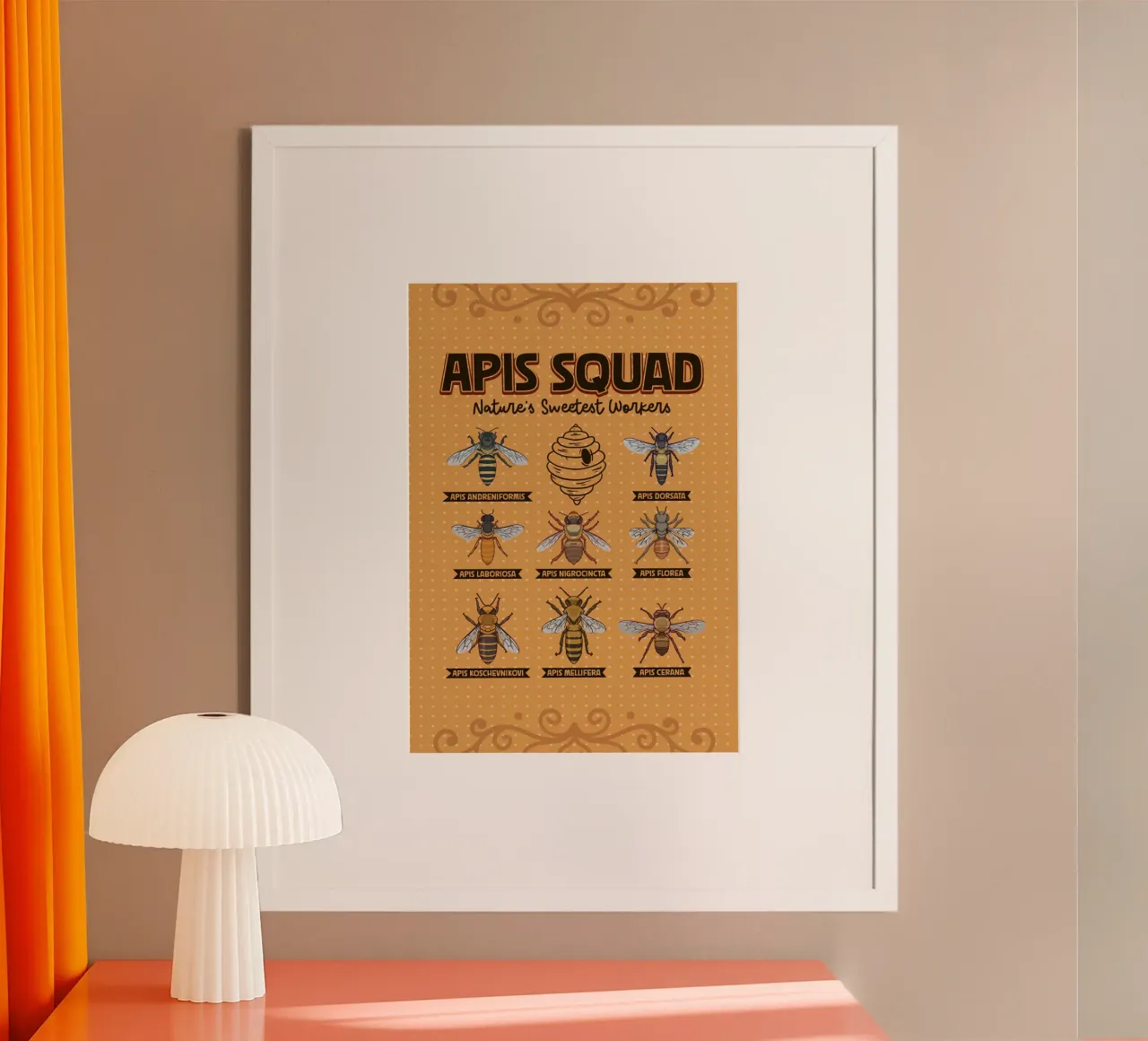 Le specie di api del genere Apis in sintesi carta hahnemühle da pixelbull - medieval art and more