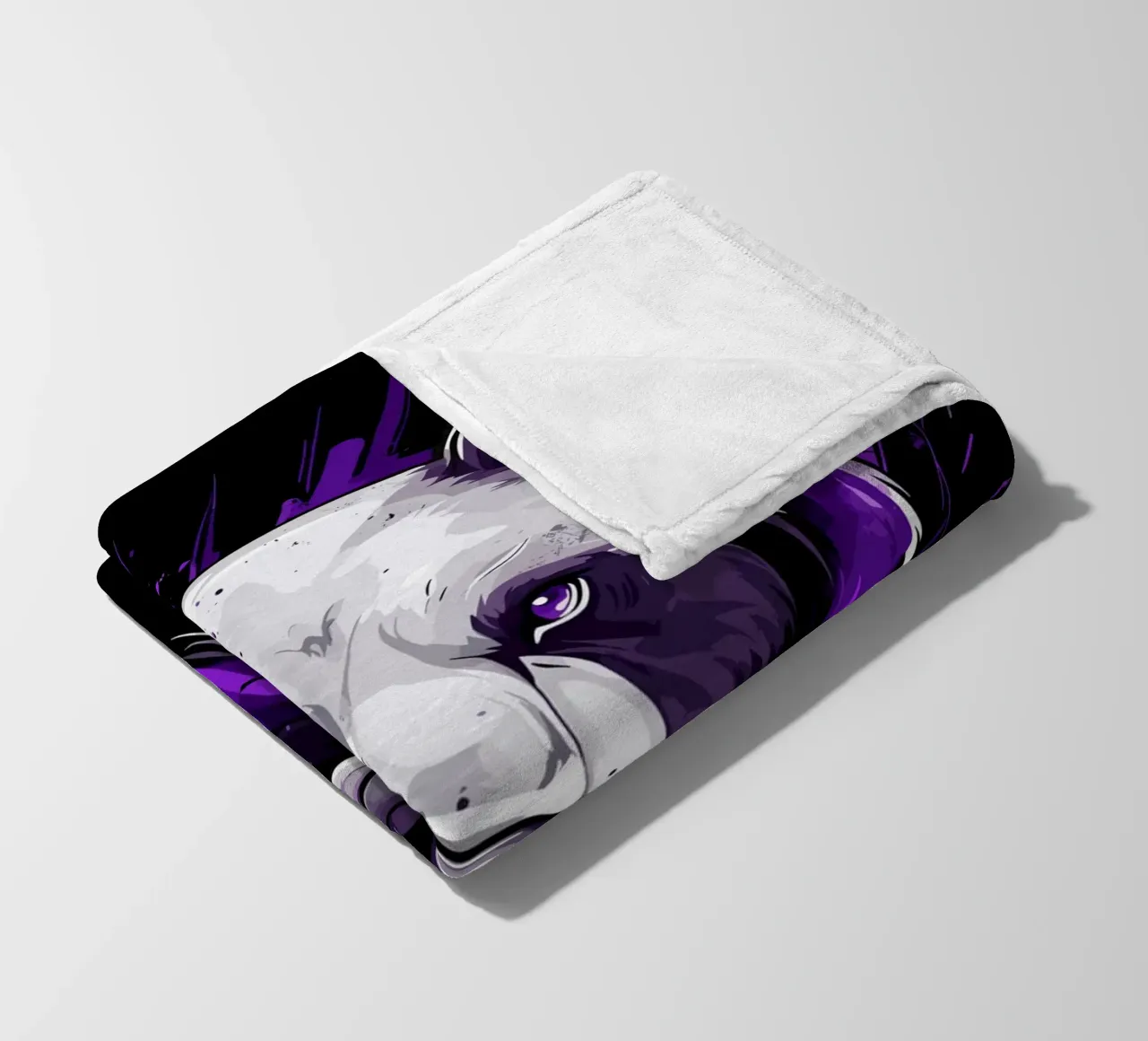 Testa di orso espressiva in stile graffiti coperta in pile da pixelbull - medieval art and more