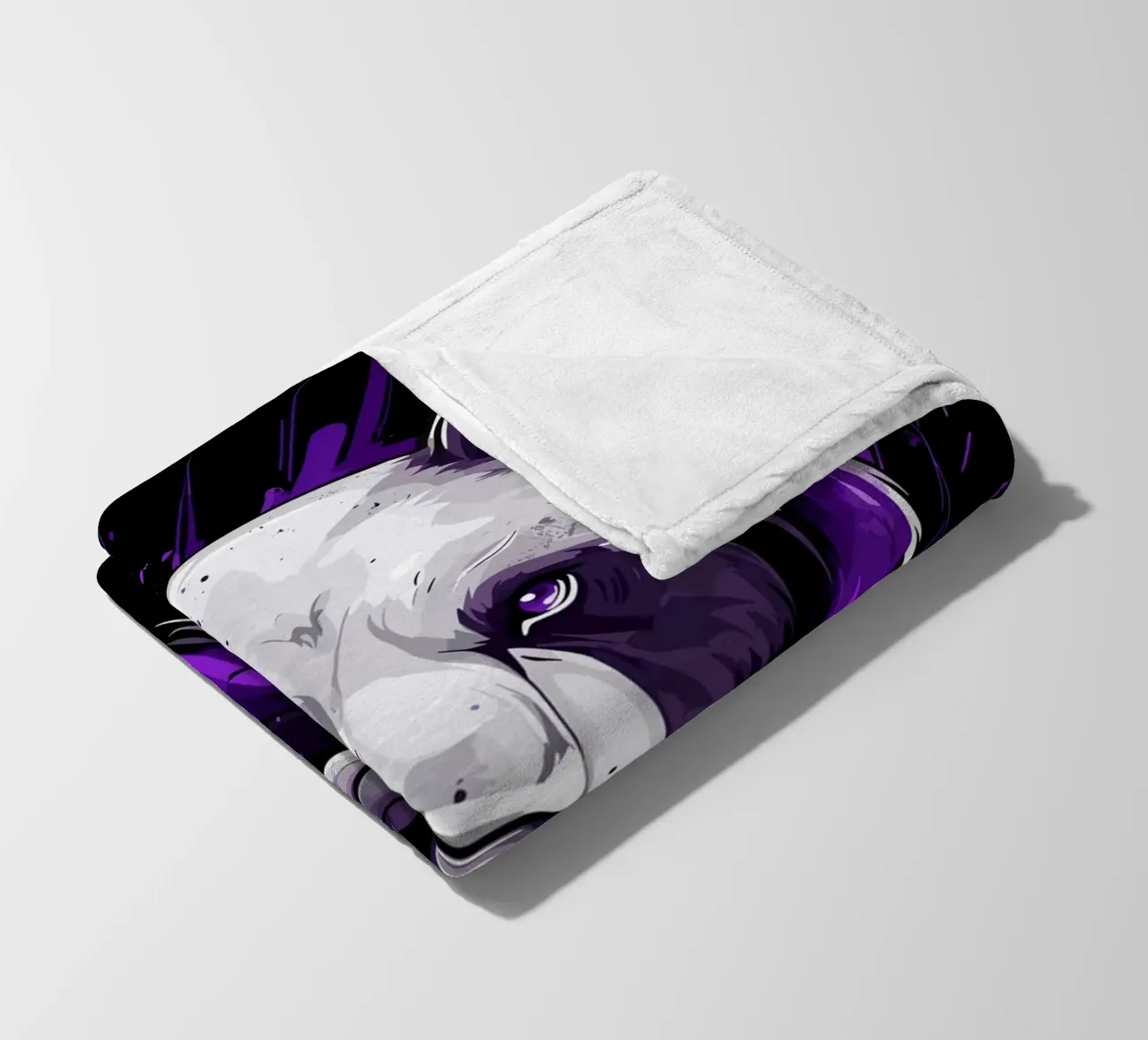 Testa di orso espressiva in stile graffiti coperta in pile da pixelbull - medieval art and more