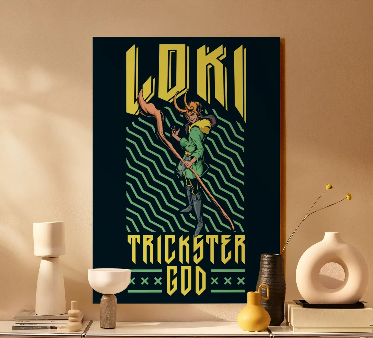Loki - L'astuto dio dell'inganno plexiglass da pixelbull - medieval art and more