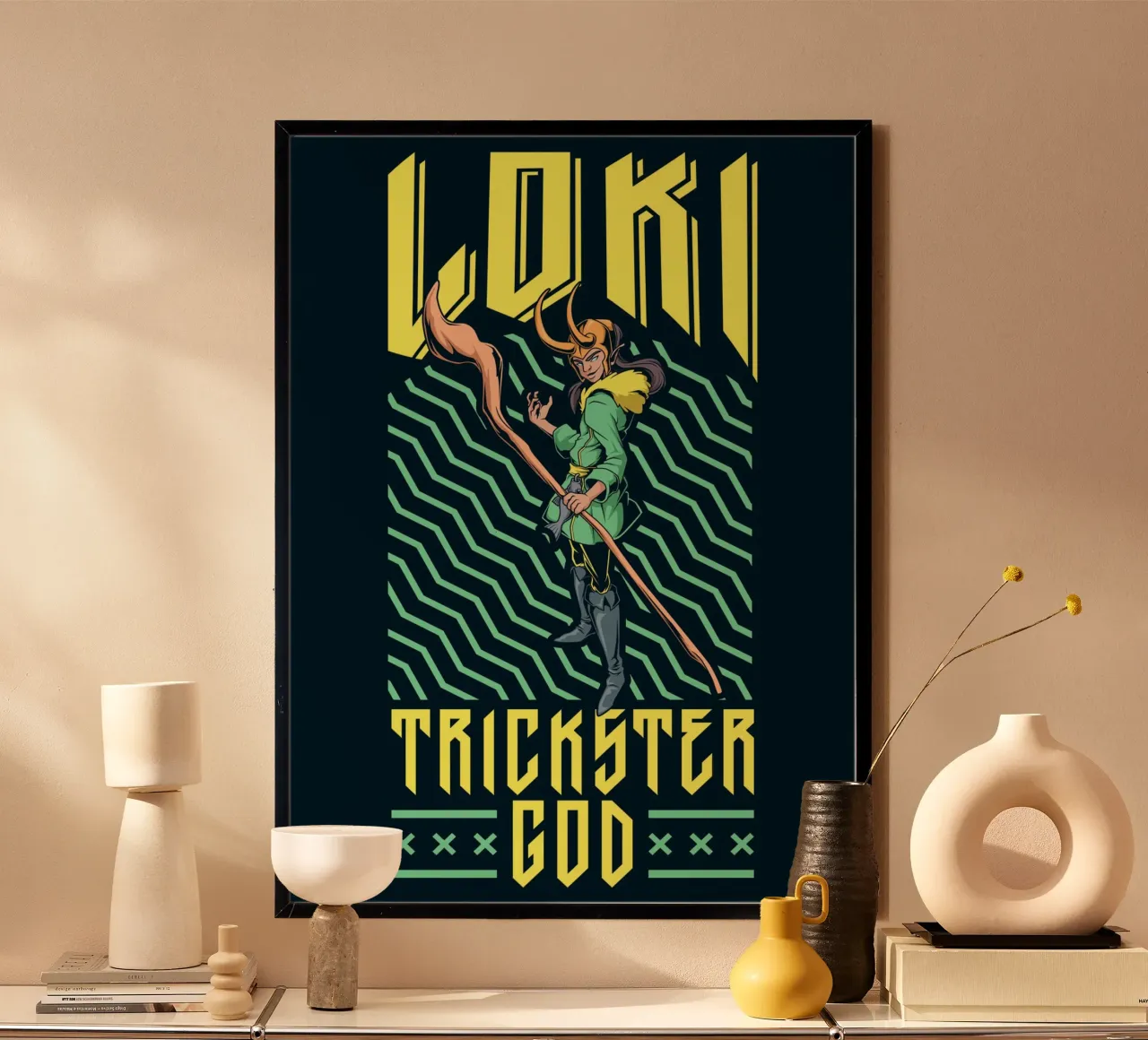 Loki - L'astuto dio dell'inganno carta hahnemühle da pixelbull - medieval art and more