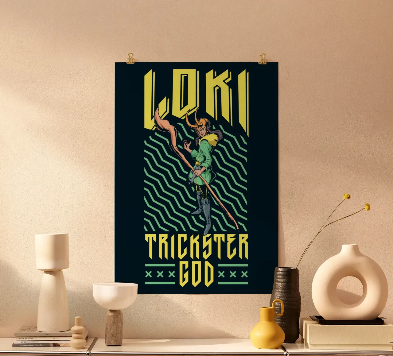 Loki - L'astuto dio dell'inganno carta hahnemühle da pixelbull - medieval art and more