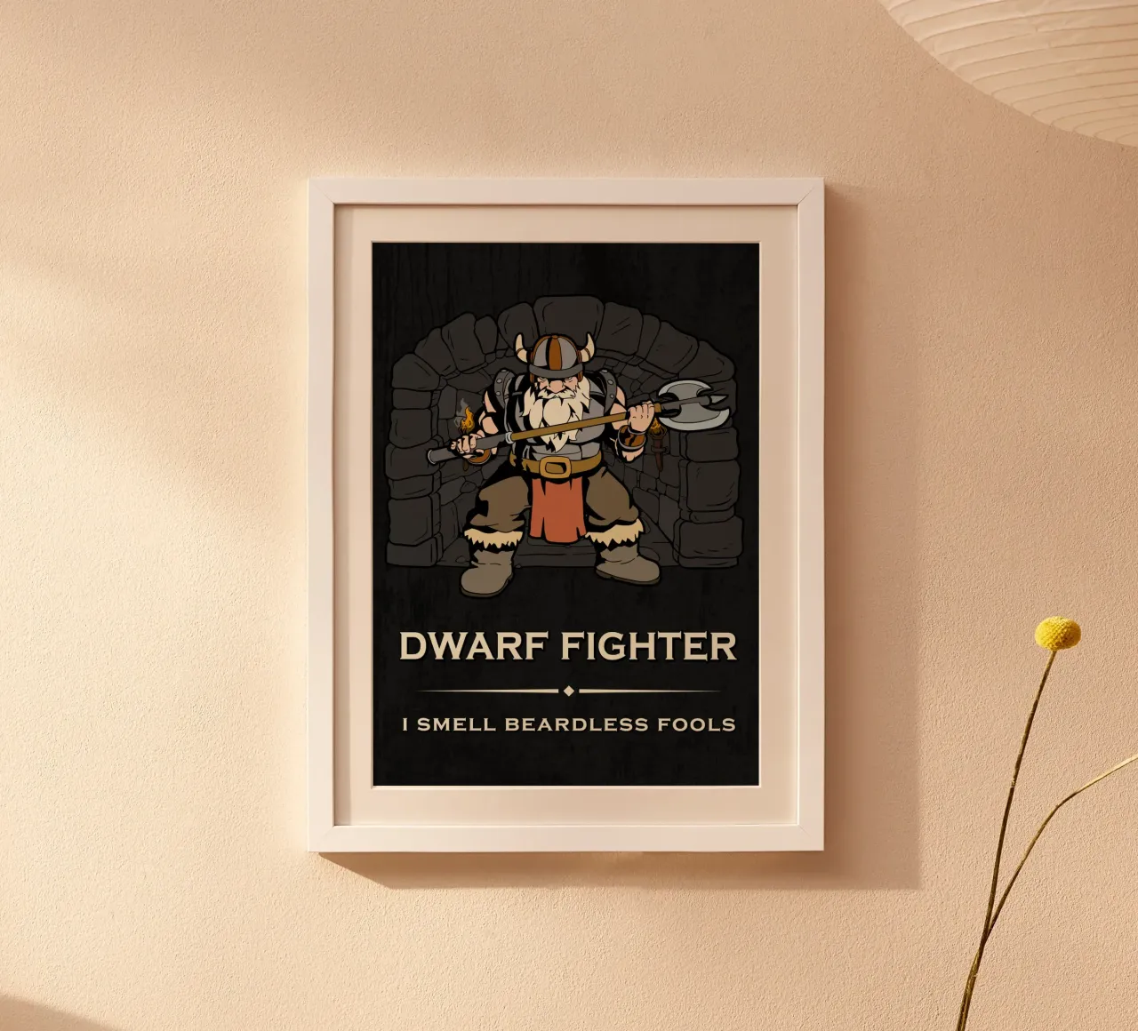 Dwarf warriors in a dark dungeon hahnemühle by pixelbull - medieval art and more