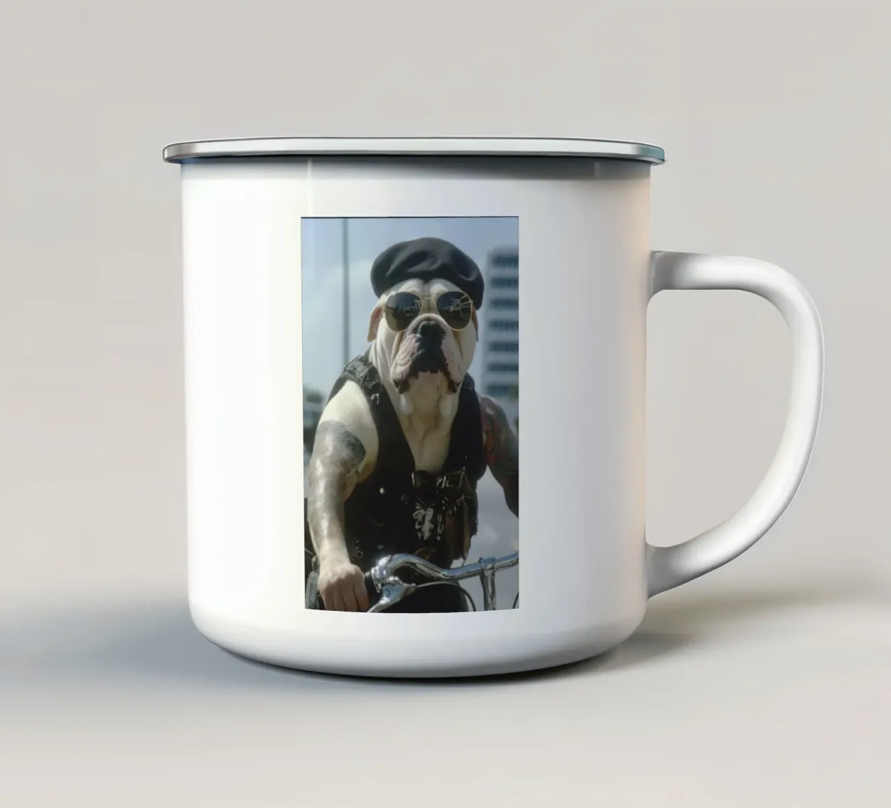 Marc tazza in smalto da Affiches Chien Originales – Dogland
