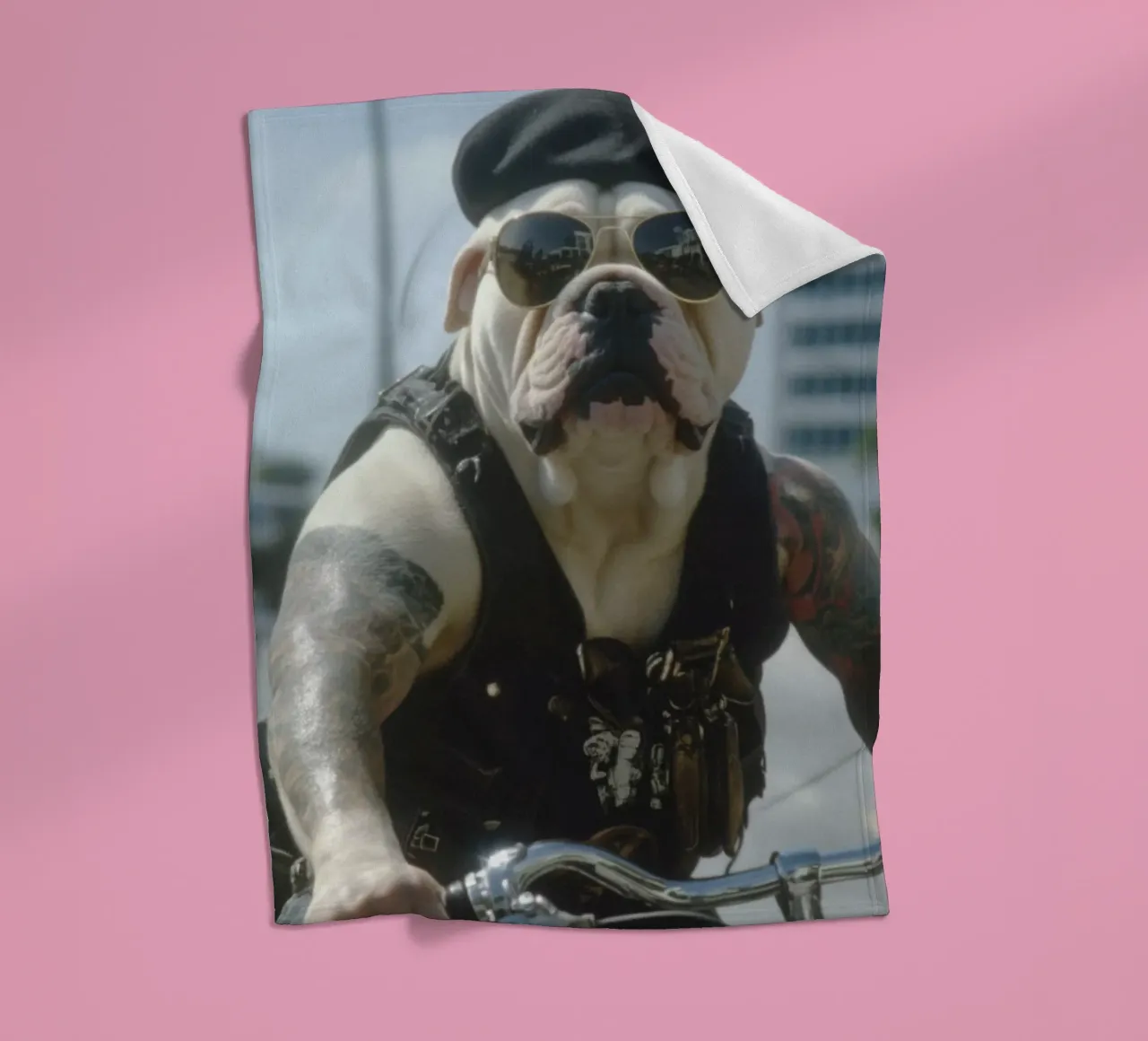 Marc Fleecedecke von Affiches Chien Originales – Dogland