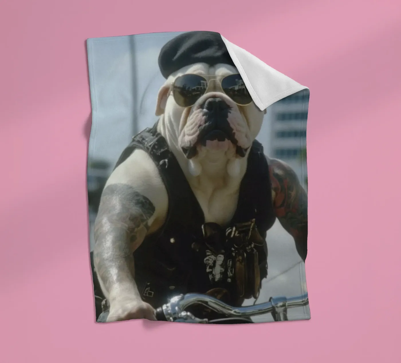 Marc Fleecedecke von Affiches Chien Originales – Dogland