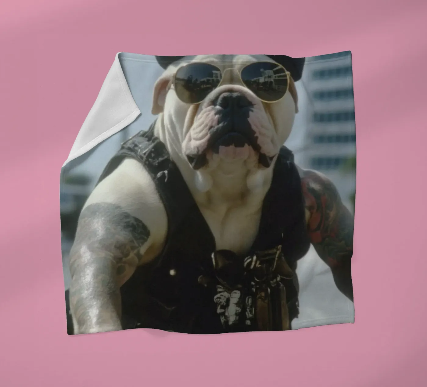 Marc Fleecedecke von Affiches Chien Originales – Dogland