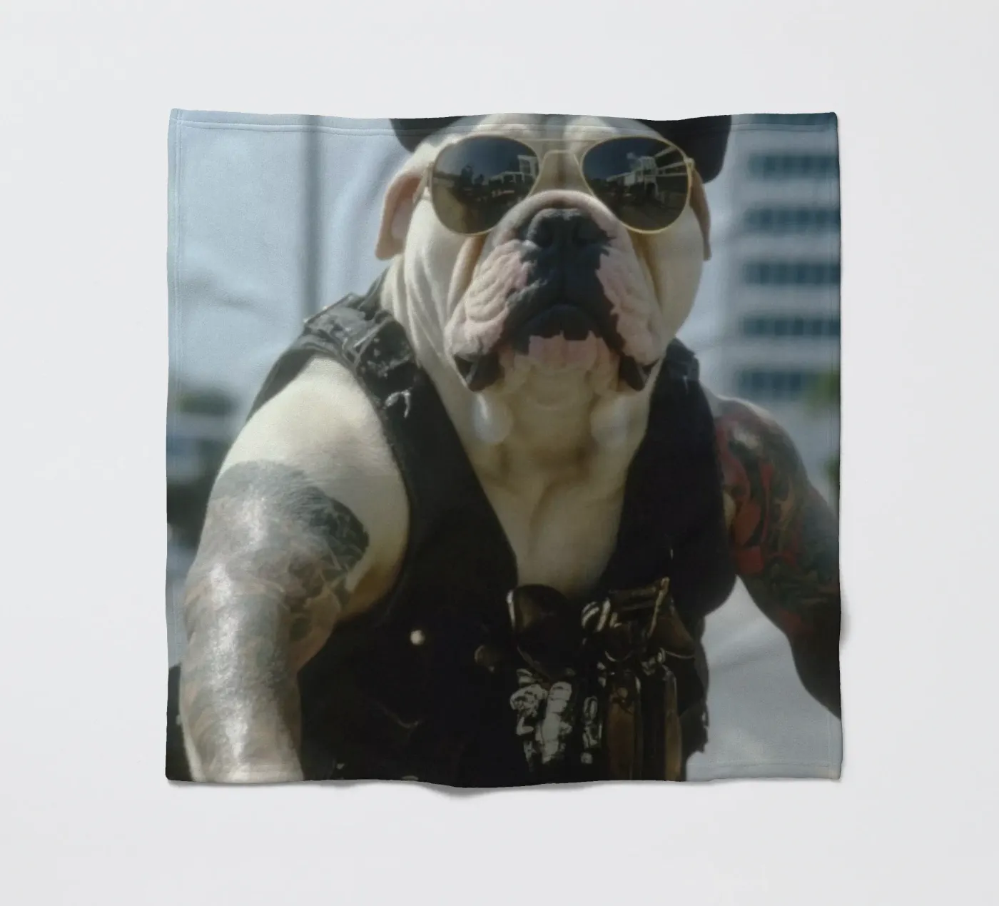 Marc Fleecedecke von Affiches Chien Originales – Dogland