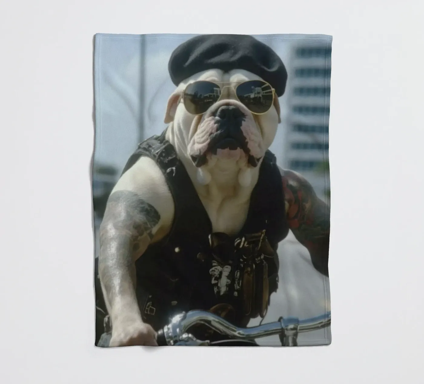 Marc Fleecedecke von Affiches Chien Originales – Dogland