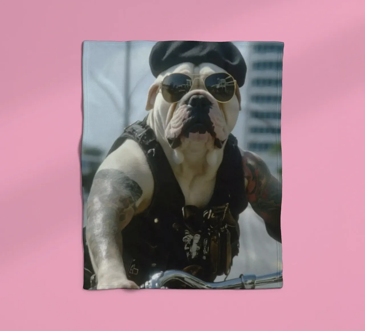 Marc Fleecedecke von Affiches Chien Originales – Dogland