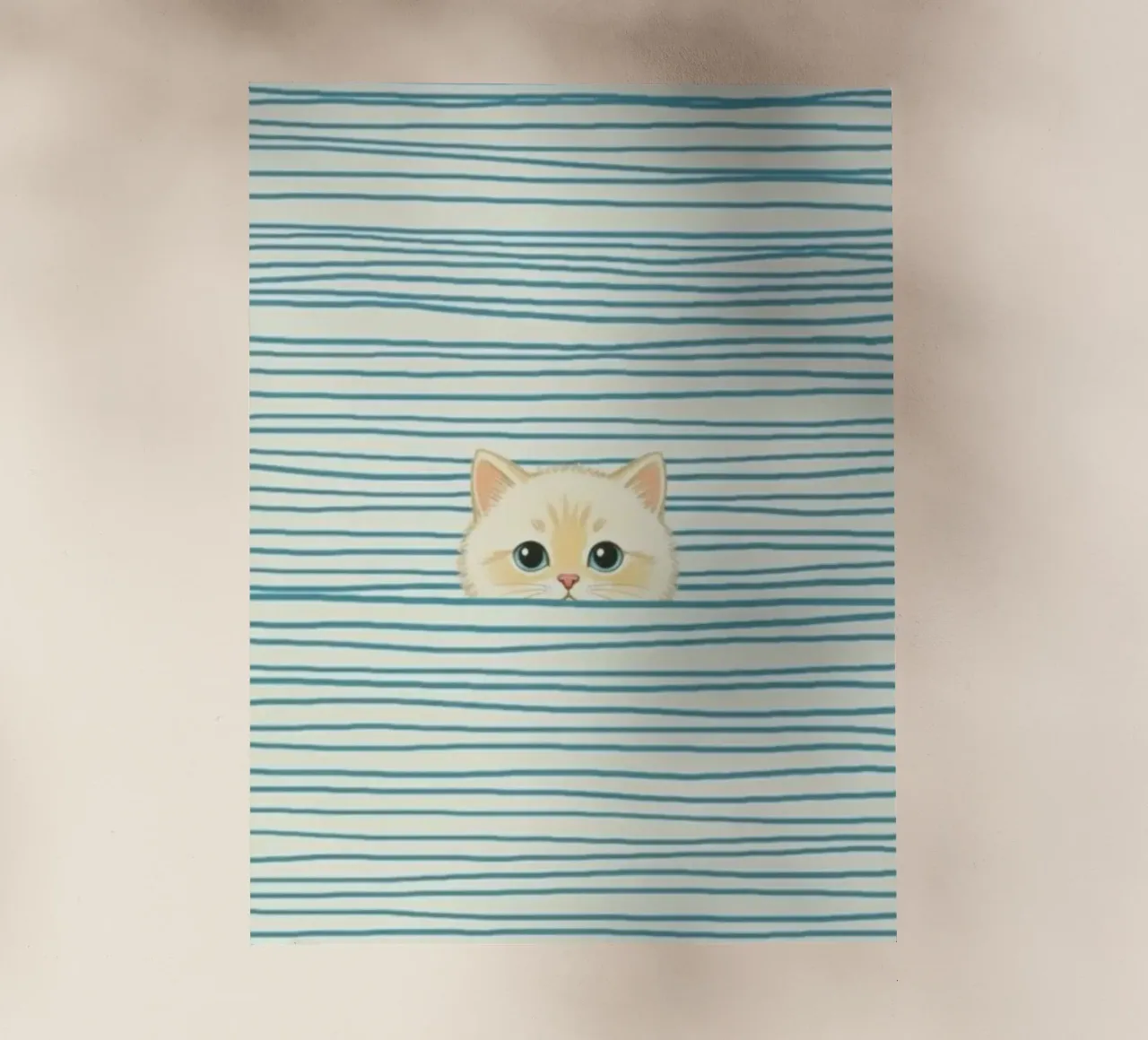 cat in striped line pellicola backlit da beney