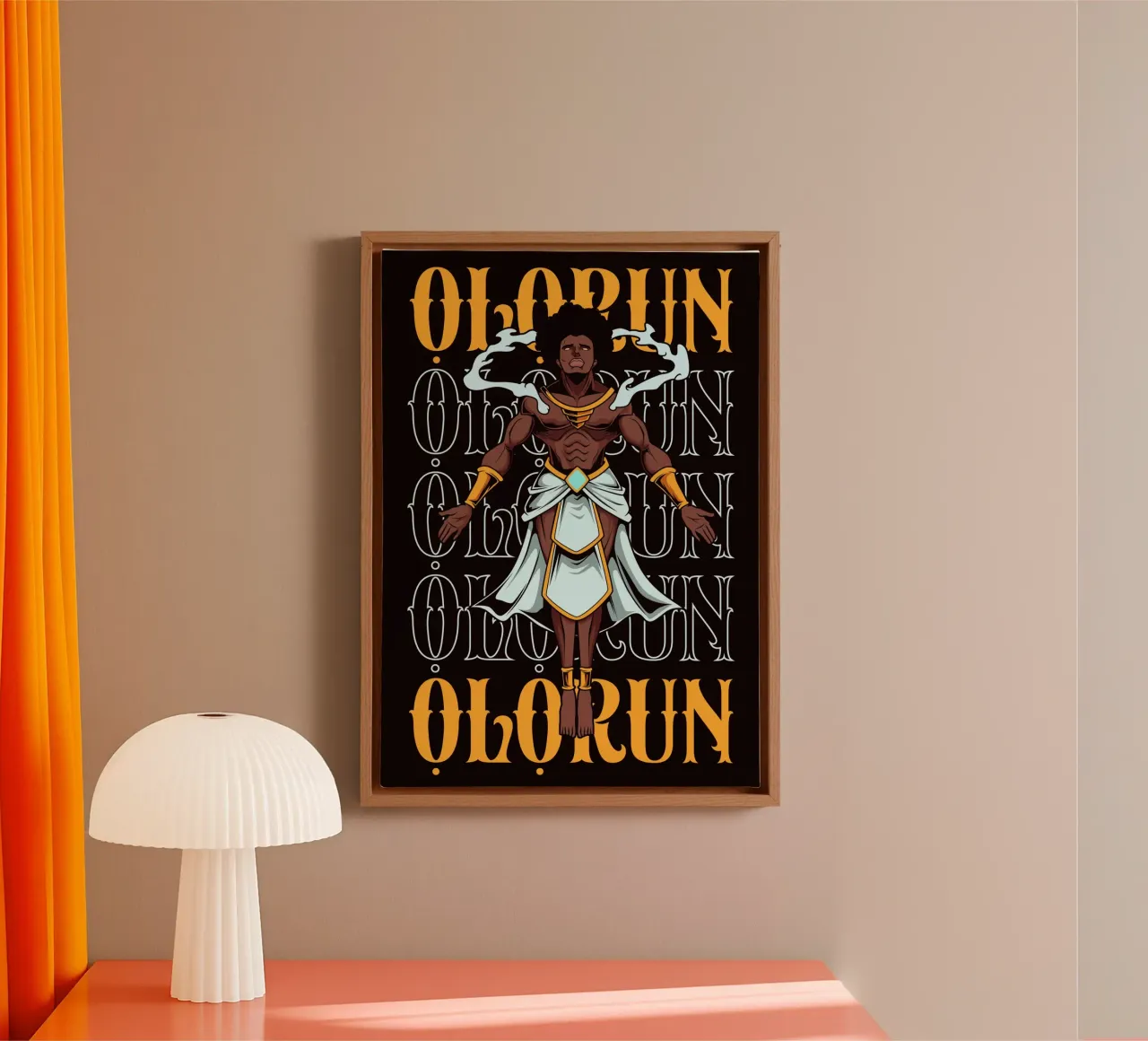Ọlọrun - Heavenly origin and source of all being canvas by pixelbull - medieval art and more