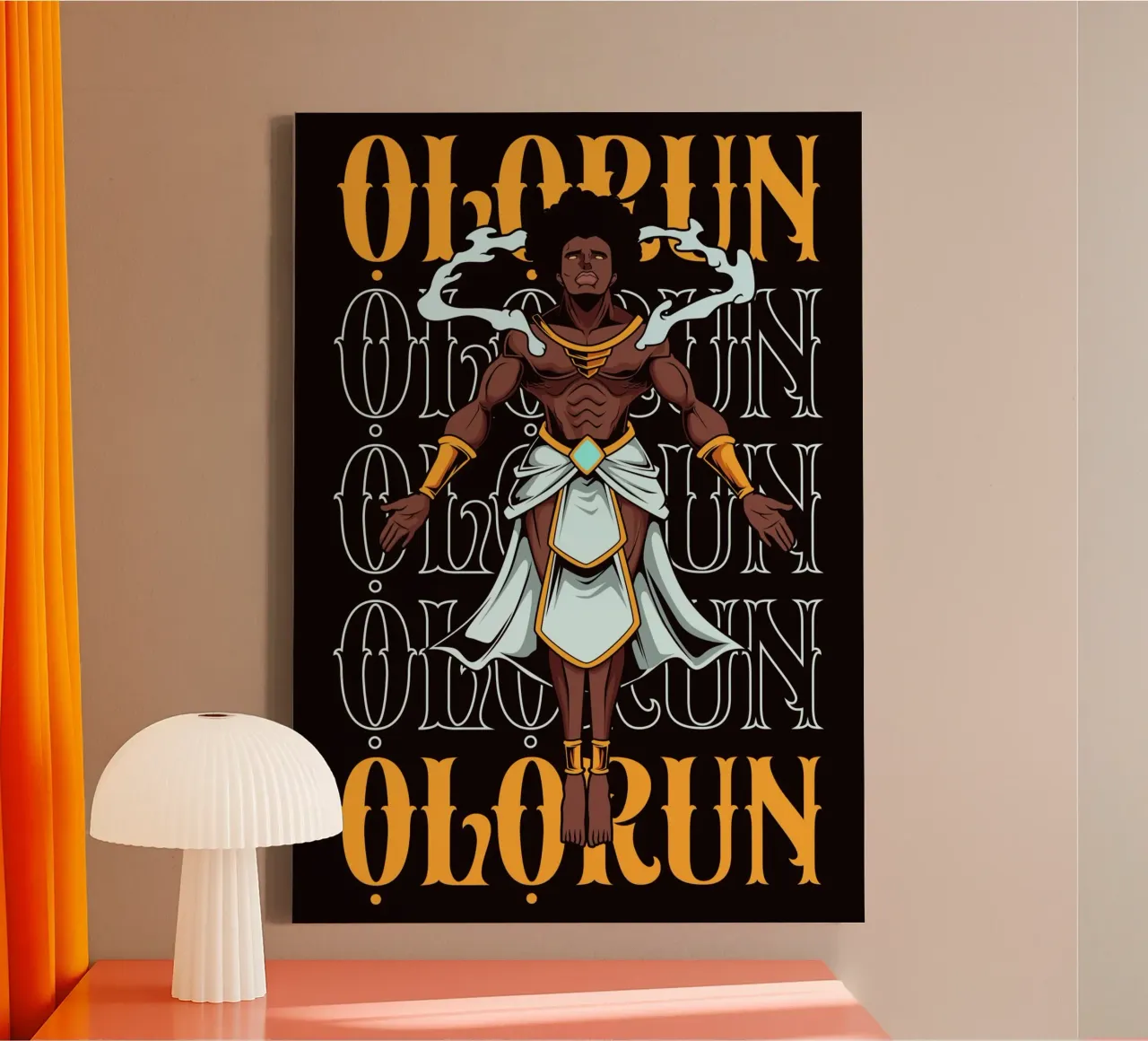Ọlọrun - Heavenly origin and source of all being canvas by pixelbull - medieval art and more