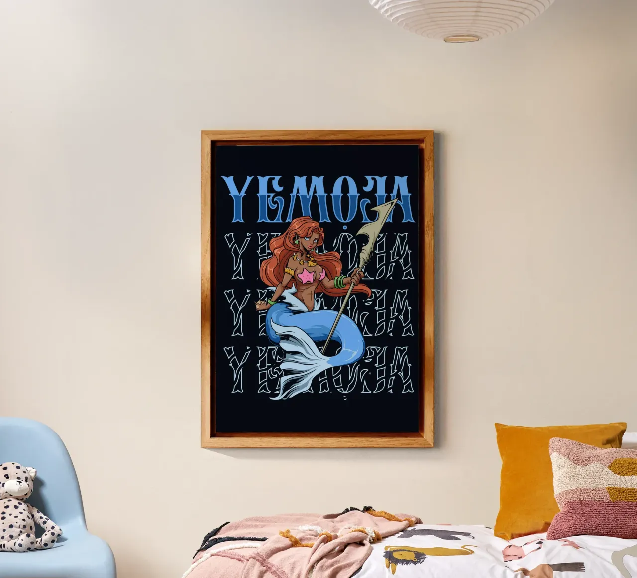 Yemoja - Dea dei mari e della maternità alluminio dibond da pixelbull - medieval art and more