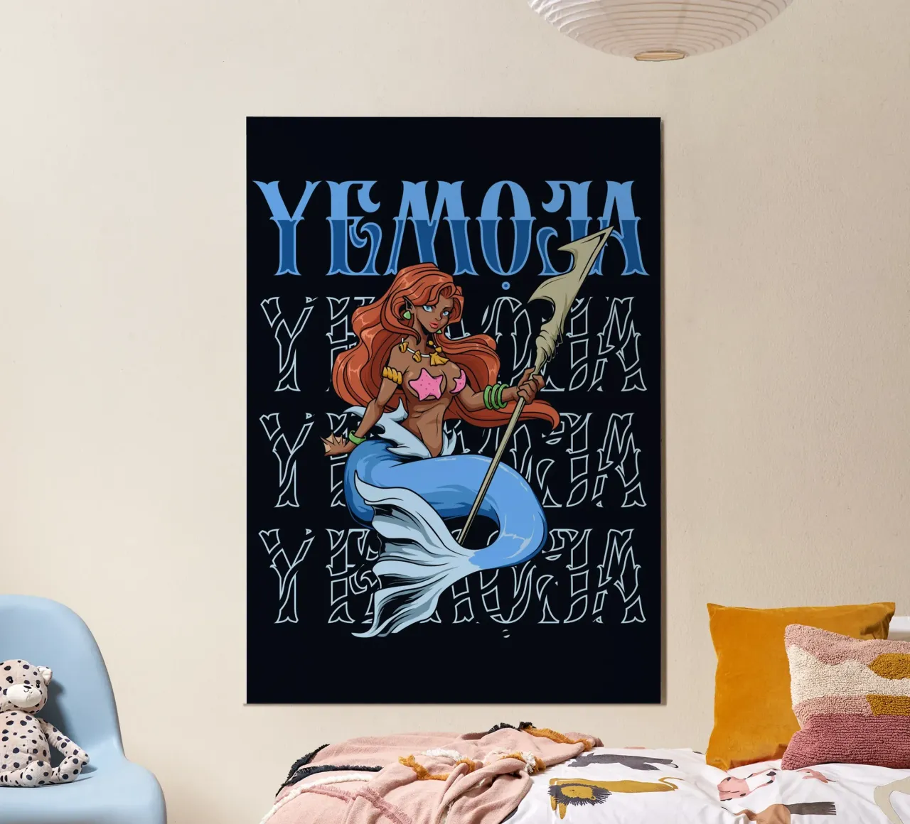 Yemoja - Dea dei mari e della maternità carta hahnemühle da pixelbull - medieval art and more