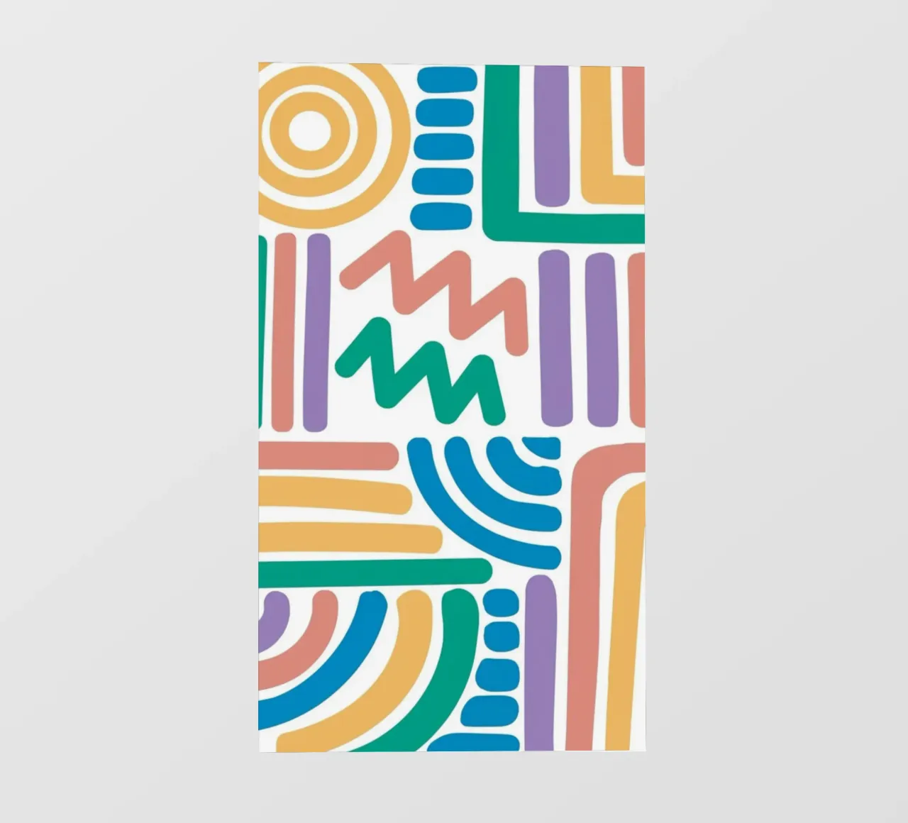 abstract line color telo in pvc da beney